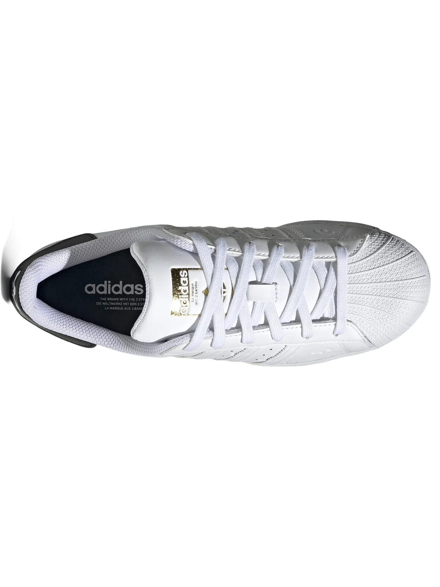 Кроссовки adidas Originals Superstar — изображение 2 из 4, белый/белый/черный