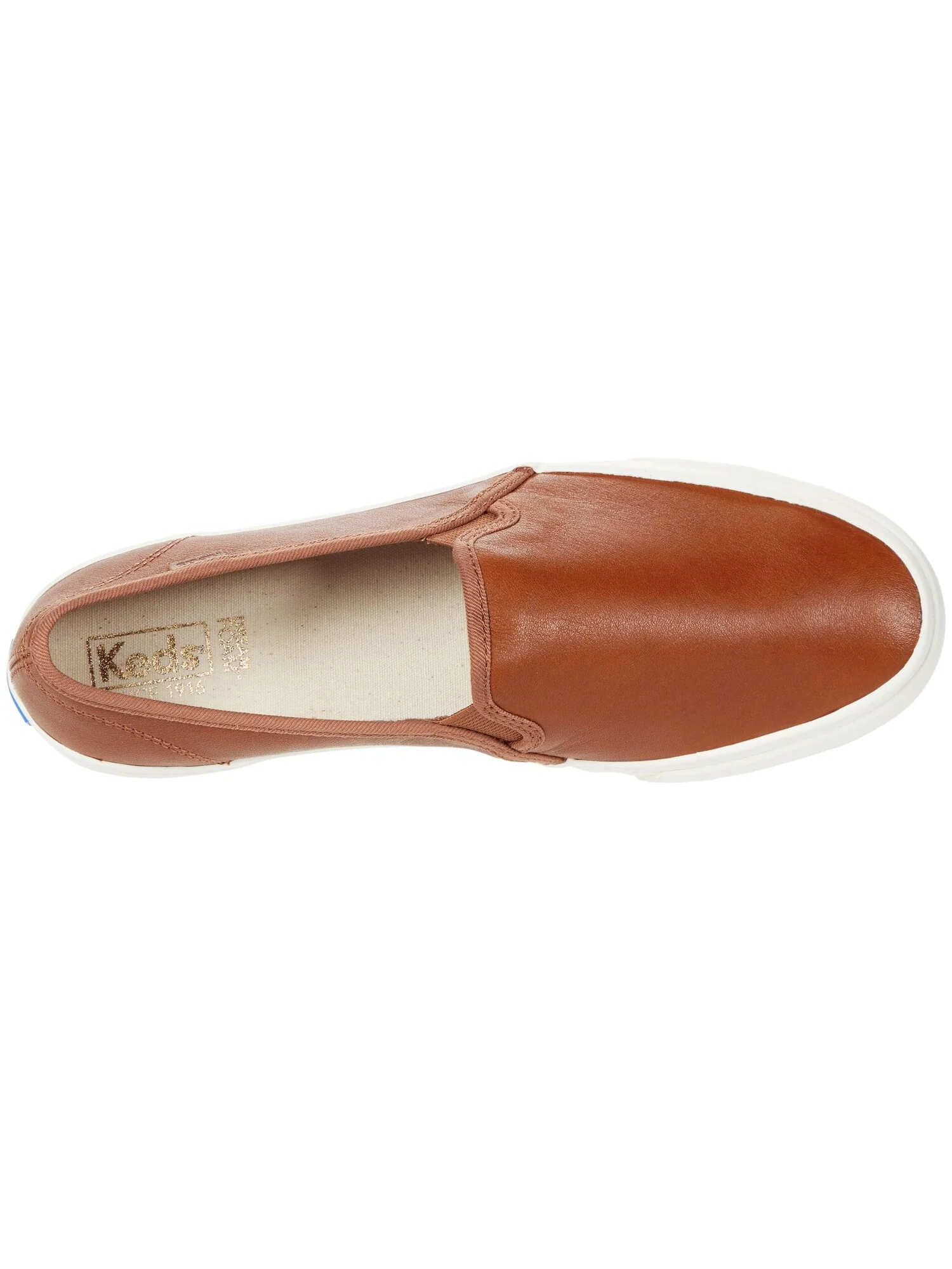 Кроссовки Keds Double Decker Slip On — изображение 2 из 4, коньячный