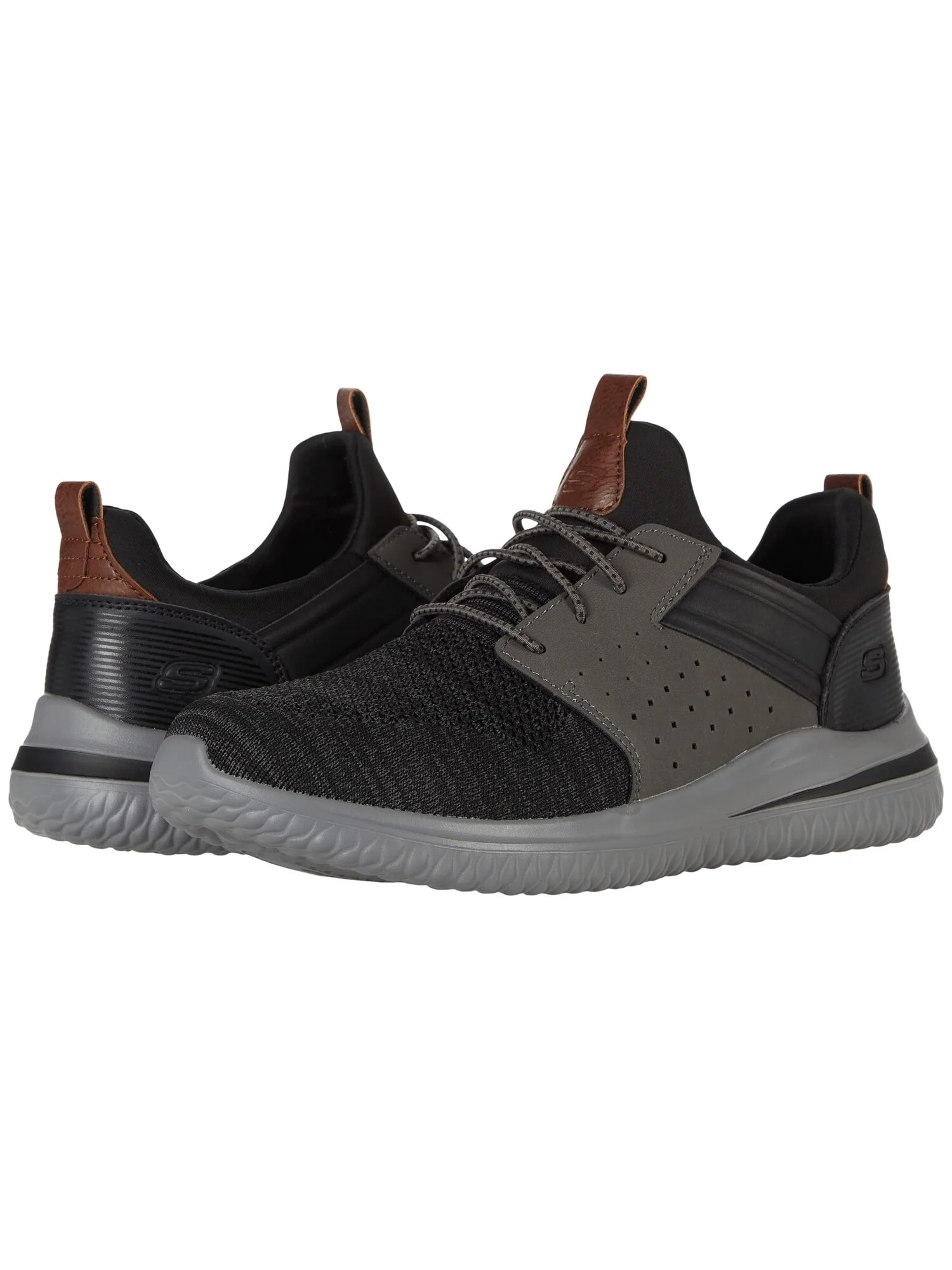 Кроссовки SKECHERS Delson 3.0 - Cicada — изображение 4 из 4, черный/серый