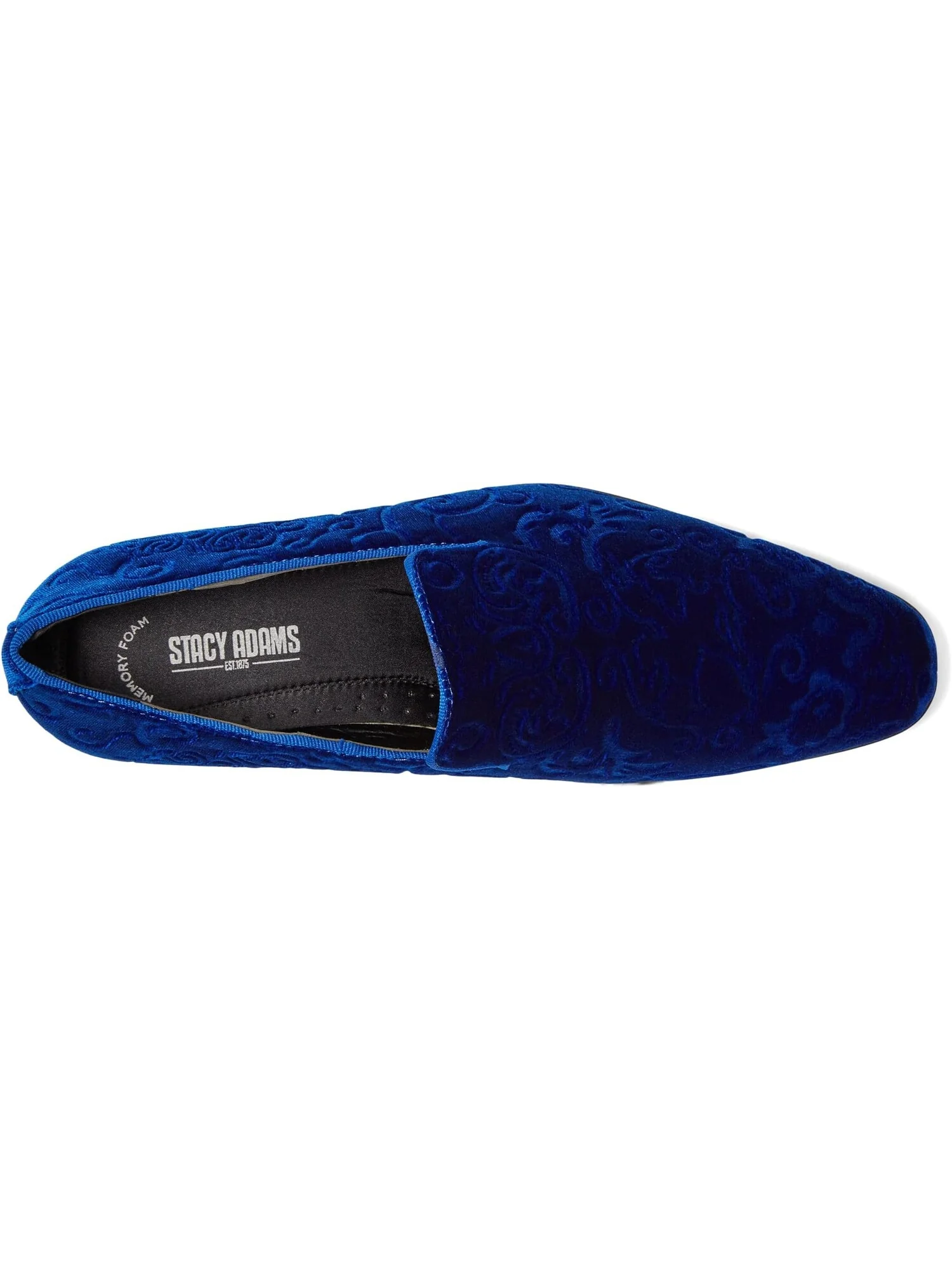 Лоферы Saunders Velour Slip-On Stacy Adams — изображение 2 из 3, синий