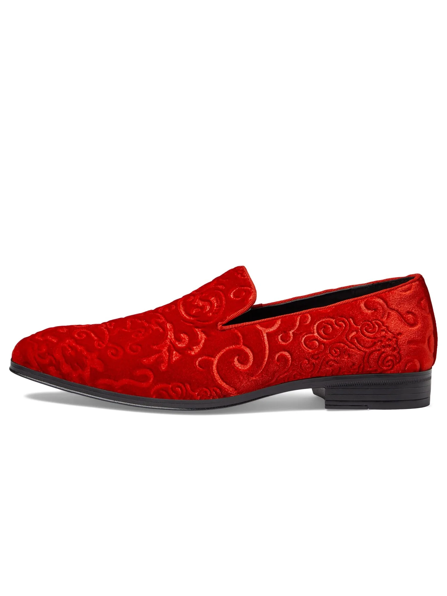 Лоферы Stacy Adams Saunders Velour Slip-On — изображение 2 из 6, красный