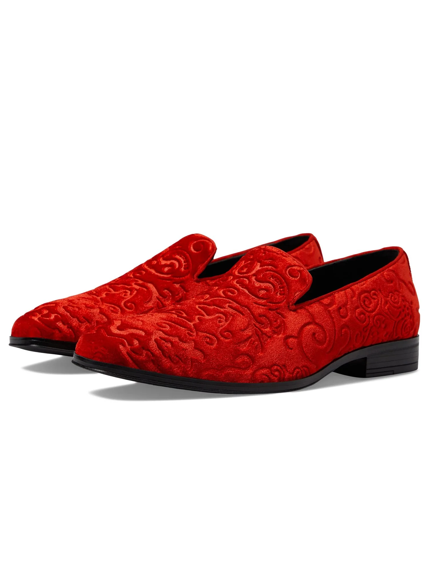 Лоферы Stacy Adams Saunders Velour Slip-On — изображение 3 из 6, красный