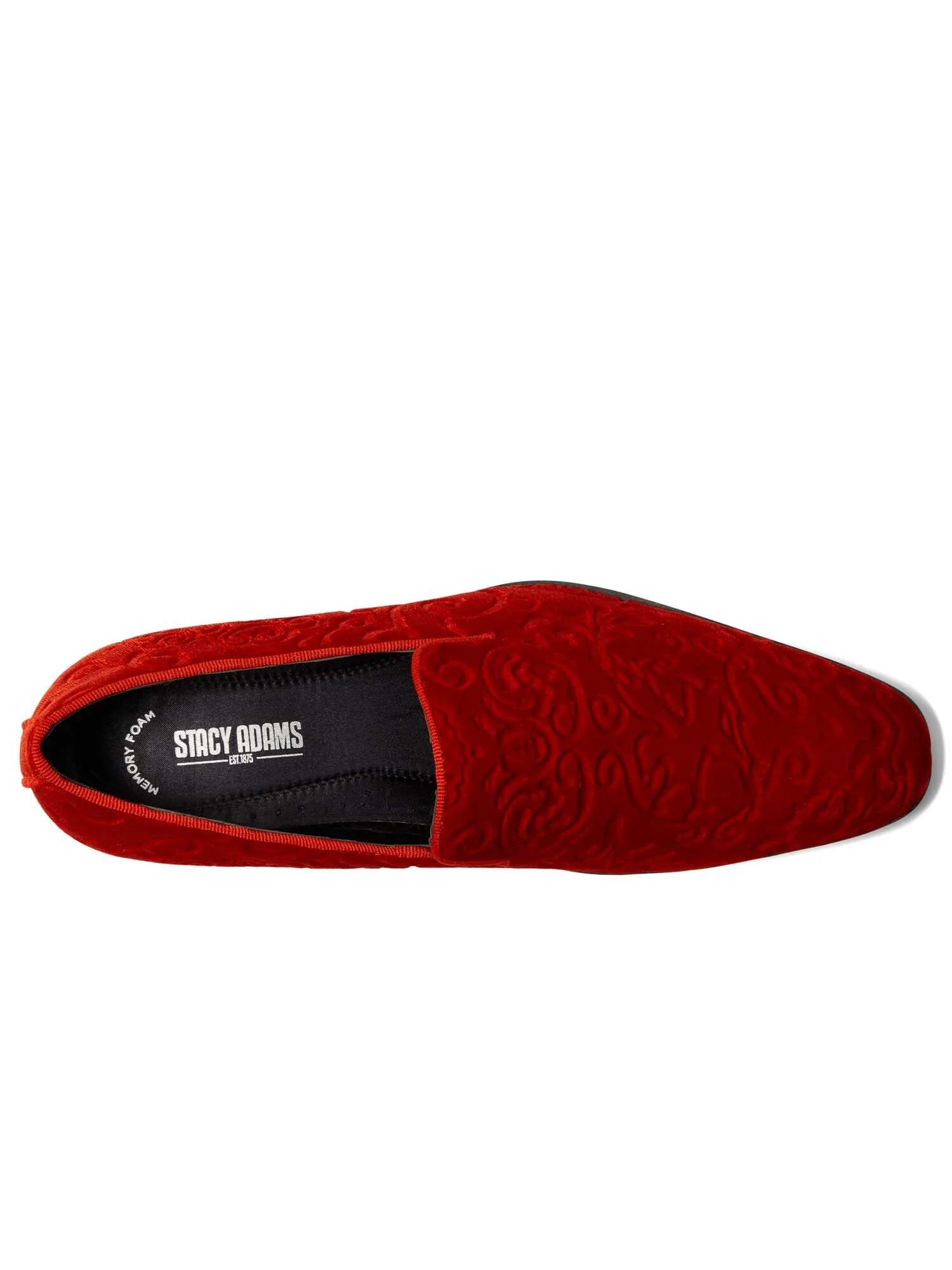 Лоферы Stacy Adams Saunders Velour Slip-On — изображение 6 из 6, красный