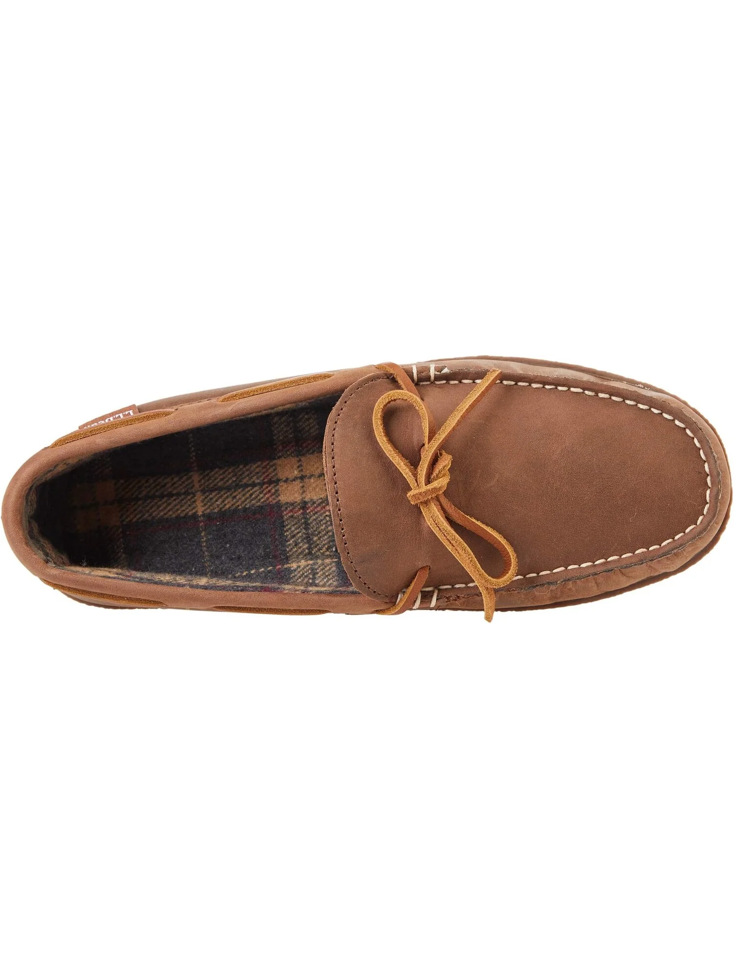 Тапочки L.L.Bean Hand Sewn Slippers Flannel-Lined — изображение 2 из 4, ореховый