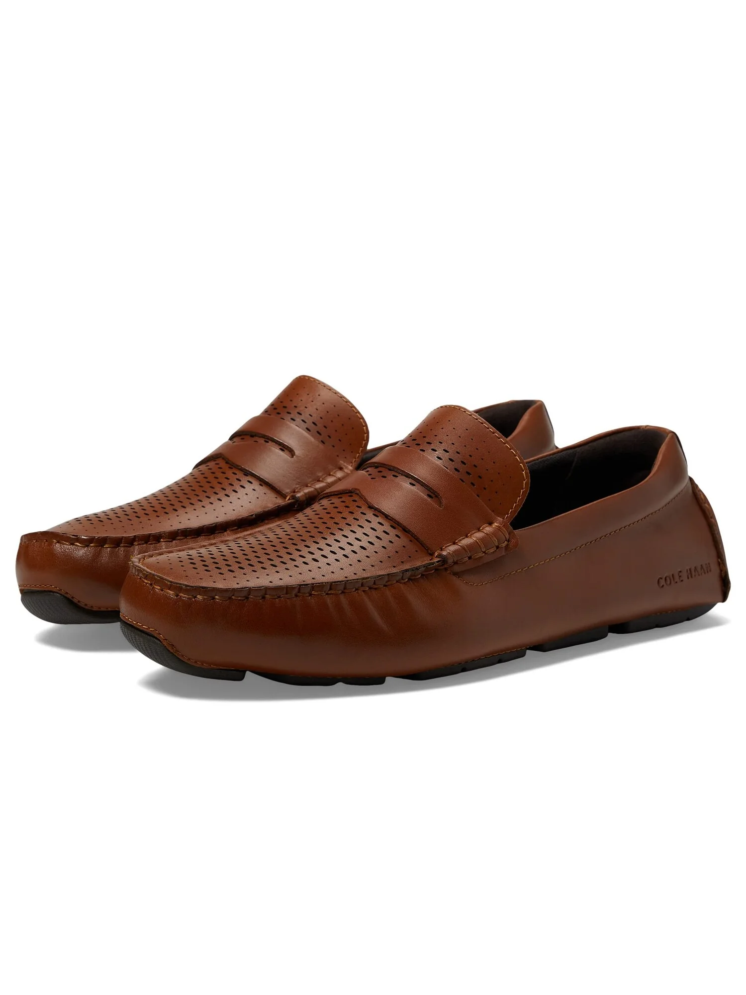 Лоферы Cole Haan Grand Laser Penny Driver — изображение 2 из 4, бежевый