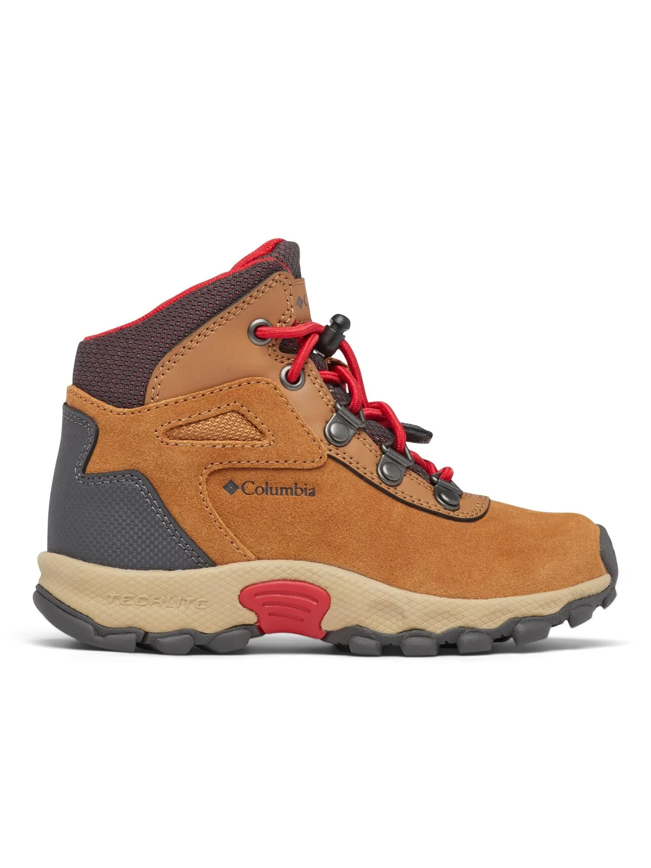 Треккинговая обувь Columbia Kids Newton Ridge Amped (Toddler/Little Kid/Big Kid) — изображение 7 из 7, красный