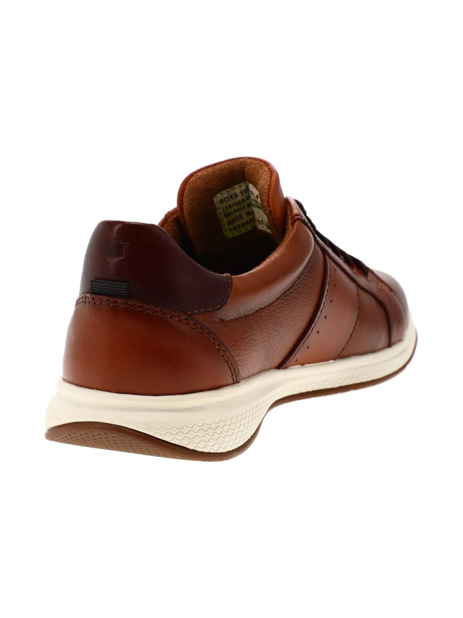 Кроссовки Florsheim Kids Great Lakes Lace To Toe Sneaker, Jr. (Toddler/Little Kid/Big Kid) — изображение 3 из 6, коричневый