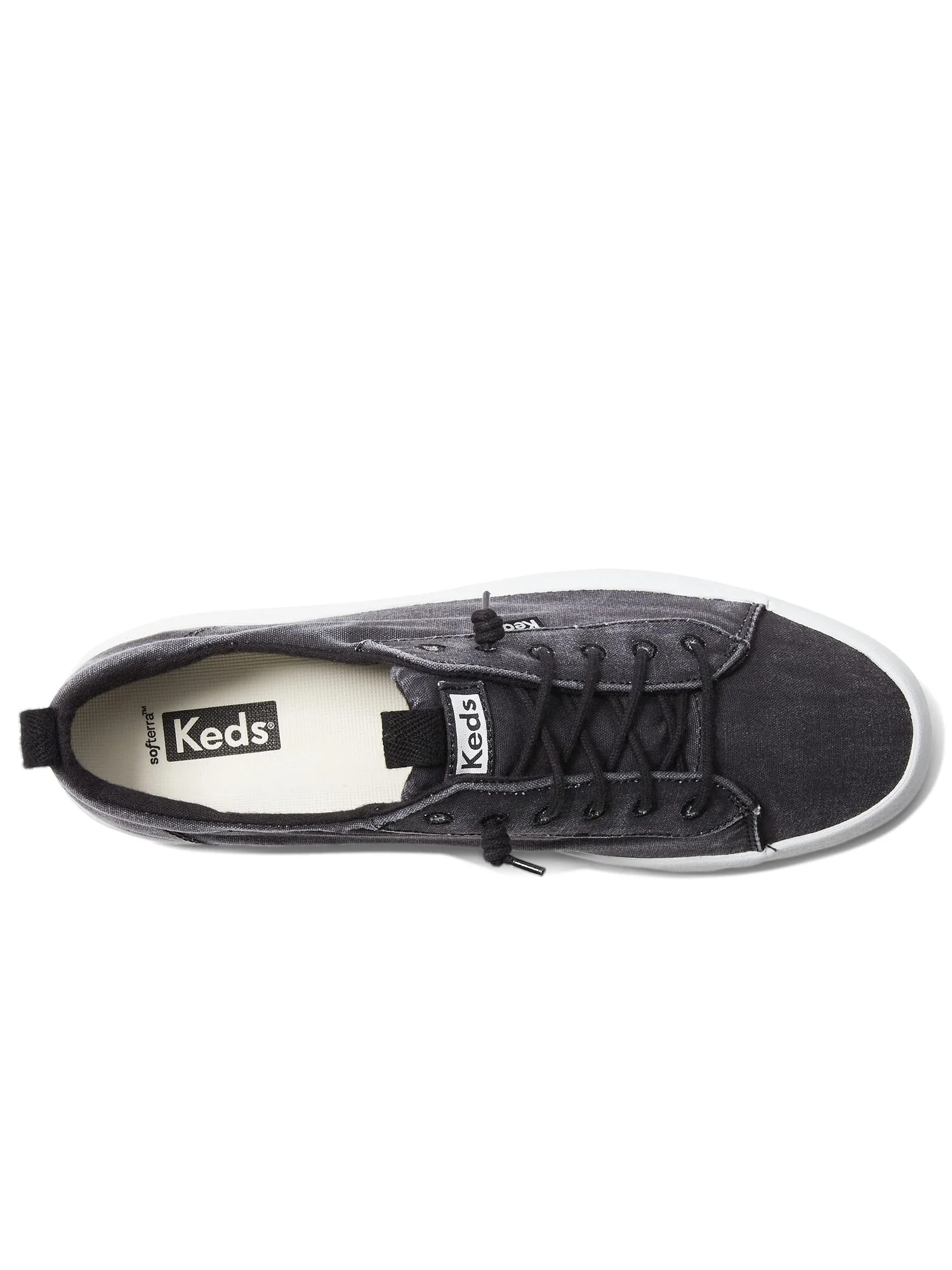 Кроссовки Keds Kickback Canvas Slip On — изображение 3 из 4, черный
