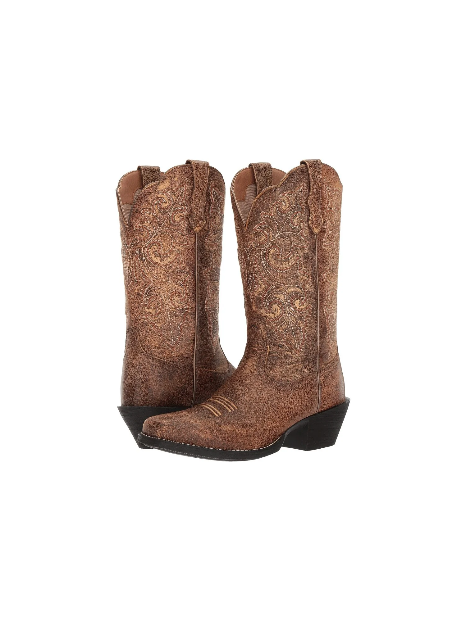Сапоги женские Ariat Round Up Square Toe ковбойские винтажные — изображение 4 из 4, коричневый
