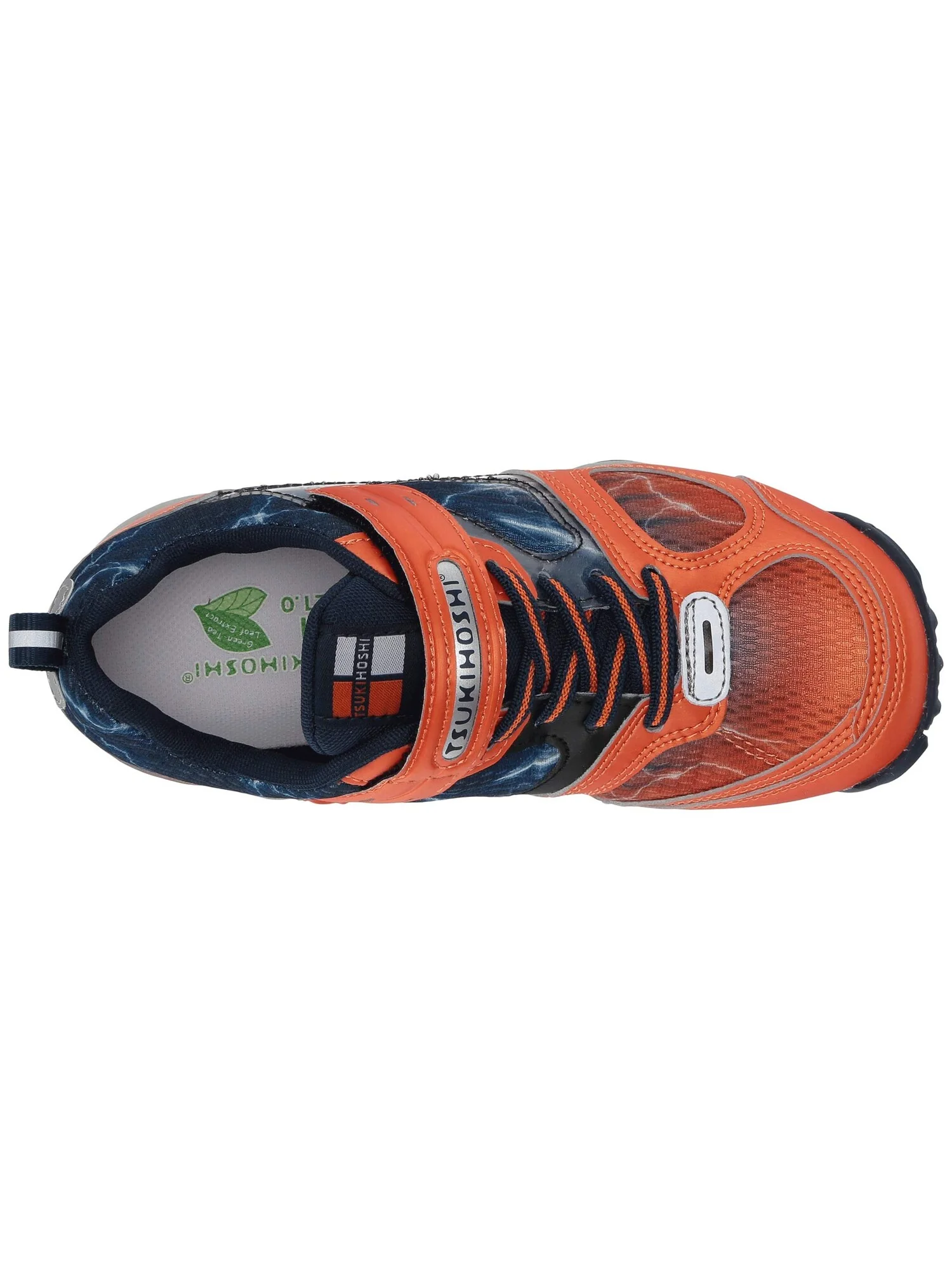 Кроссовки Tsukihoshi Kids Mako H&L 2 (Little Kid/Big Kid) — изображение 2 из 7, оранжевый/темно-синий