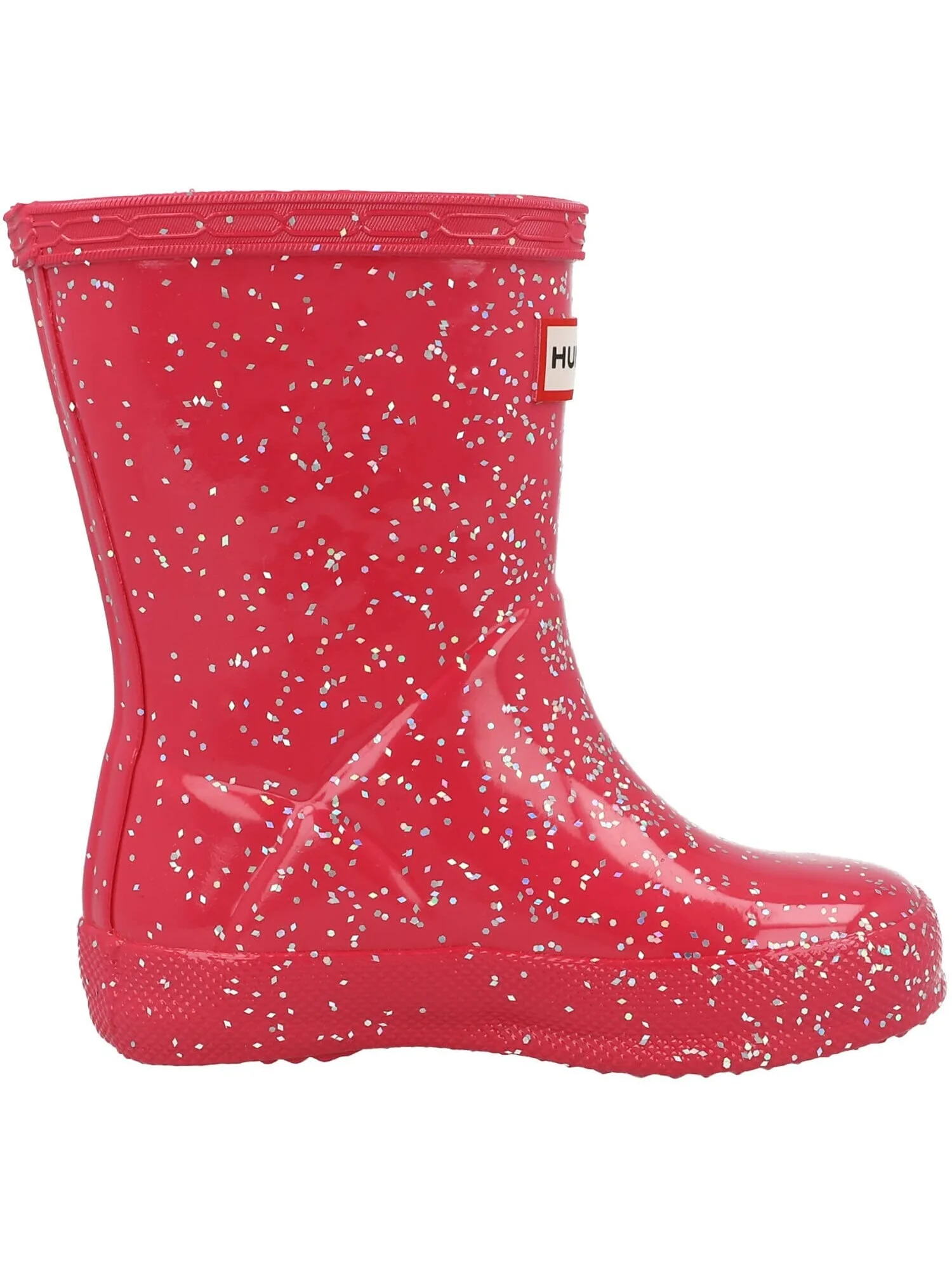 Ботинки Hunter Kids Original First Classic Giant Glitter Wellington Boots (Toddler/Little Kid) — серый