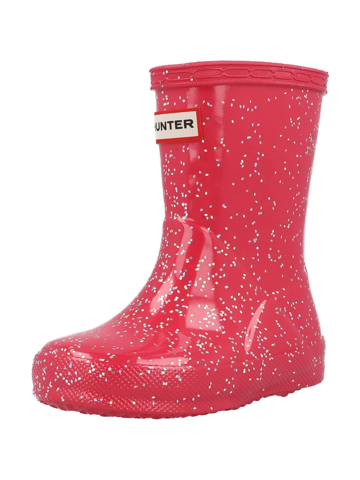 Ботинки Hunter Kids Original First Classic Giant Glitter Wellington Boots (Toddler/Little Kid) — изображение 2 из 6, серый