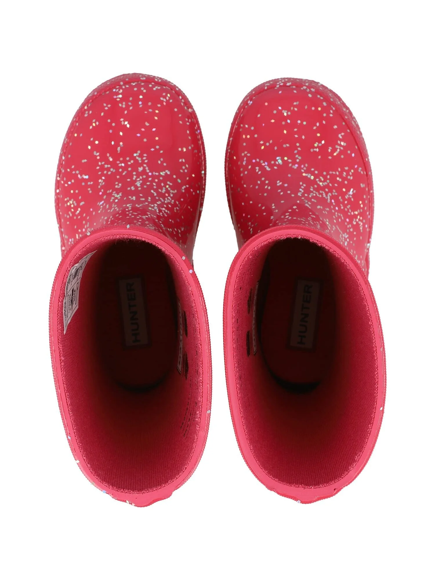 Ботинки Hunter Kids Original First Classic Giant Glitter Wellington Boots (Toddler/Little Kid) — изображение 4 из 6, серый