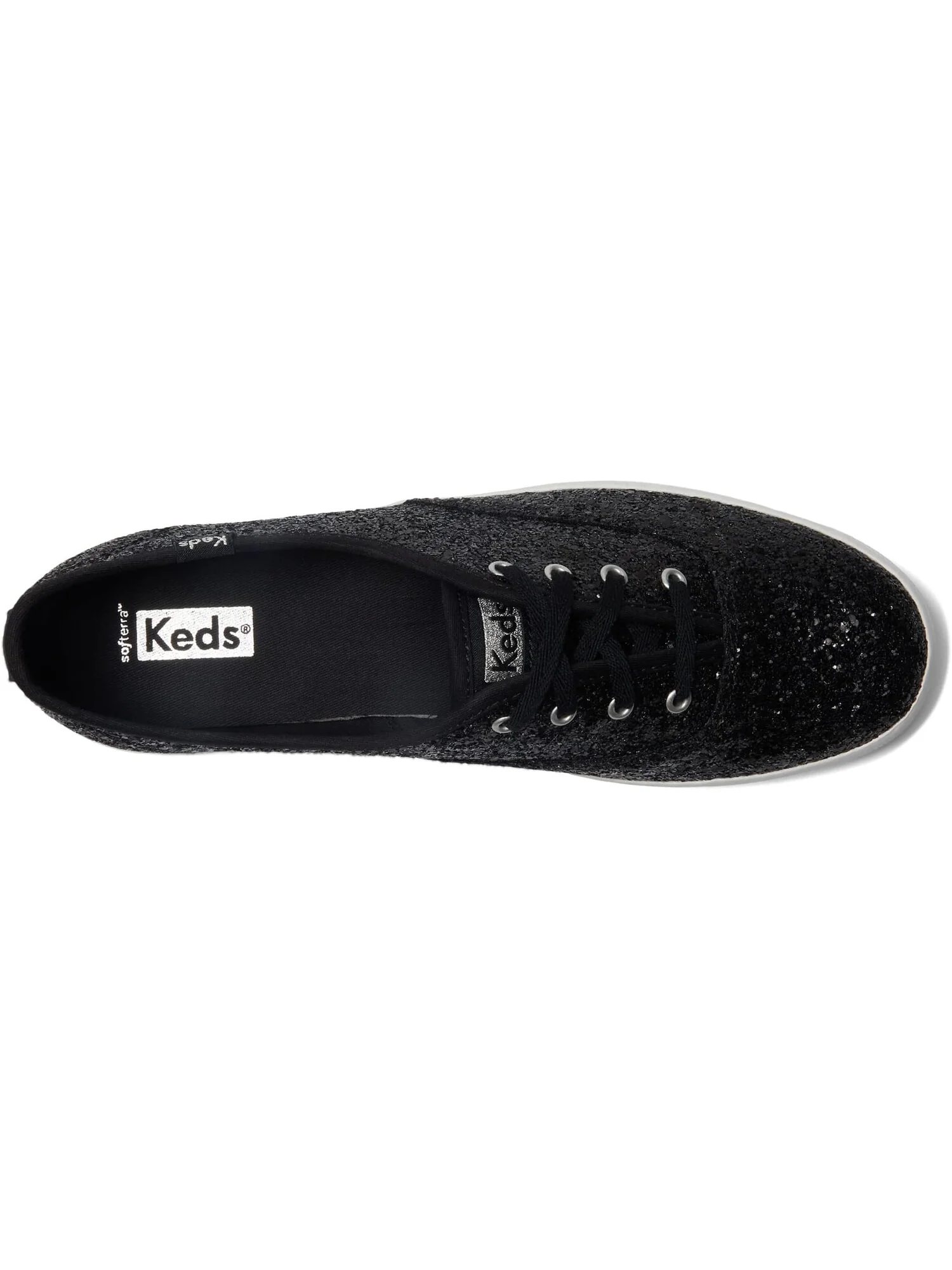 Кроссовки Keds Champion Glitter Lace Up — изображение 2 из 4, черный