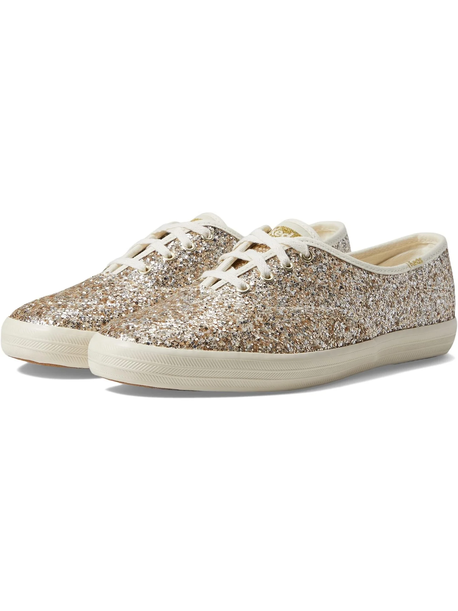 Кроссовки Keds Champion Glitter Lace Up — изображение 1 из 4, золотой