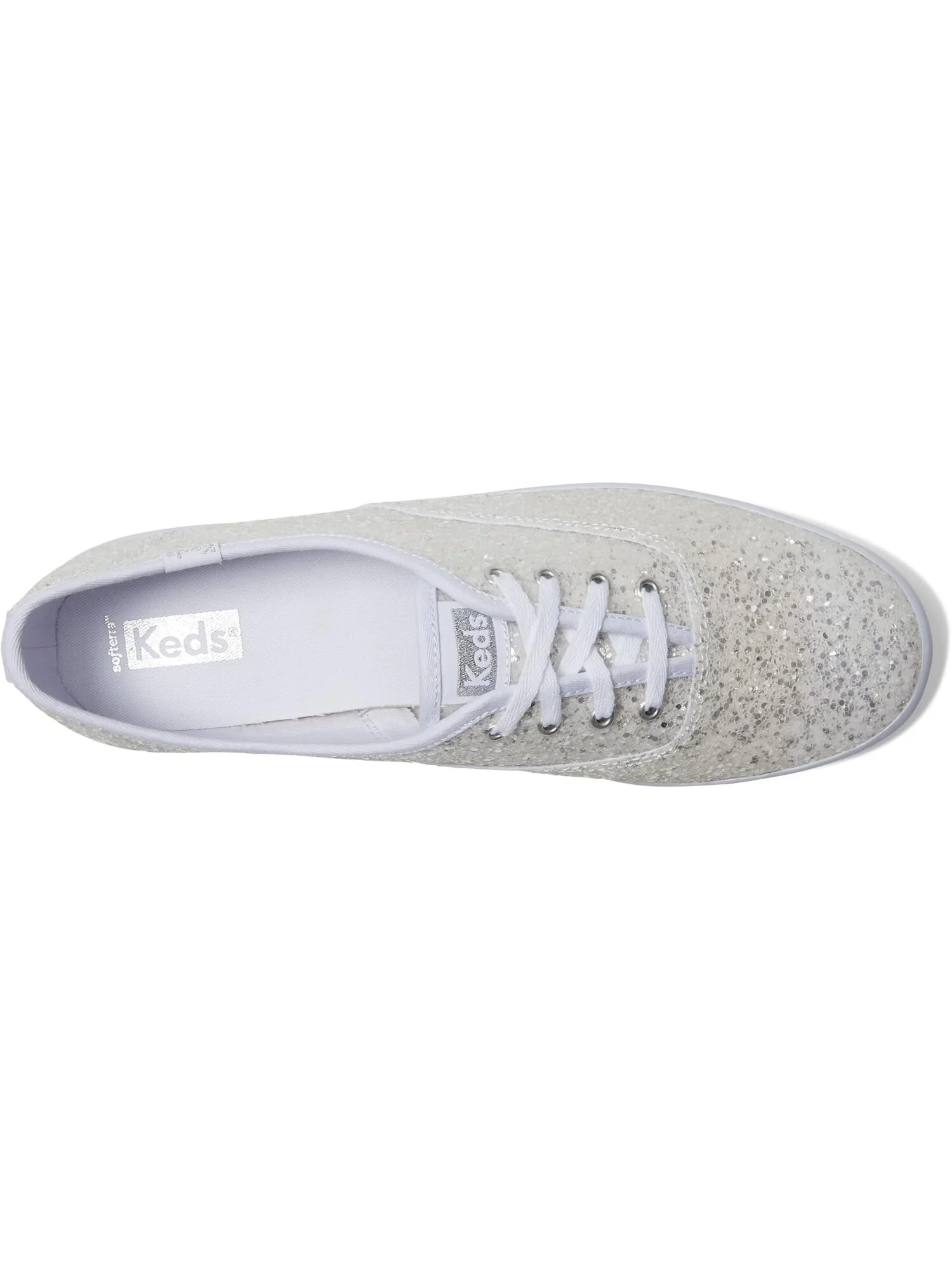 Кроссовки Keds Champion Glitter Lace Up — изображение 2 из 4, белый