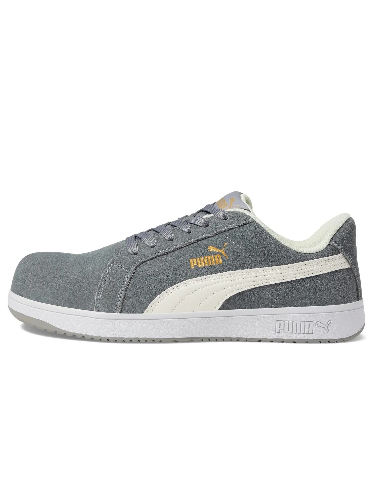 Кроссовки PUMA Safety Iconic Suede Low ASTM SD — изображение 2 из 6, серый/белый