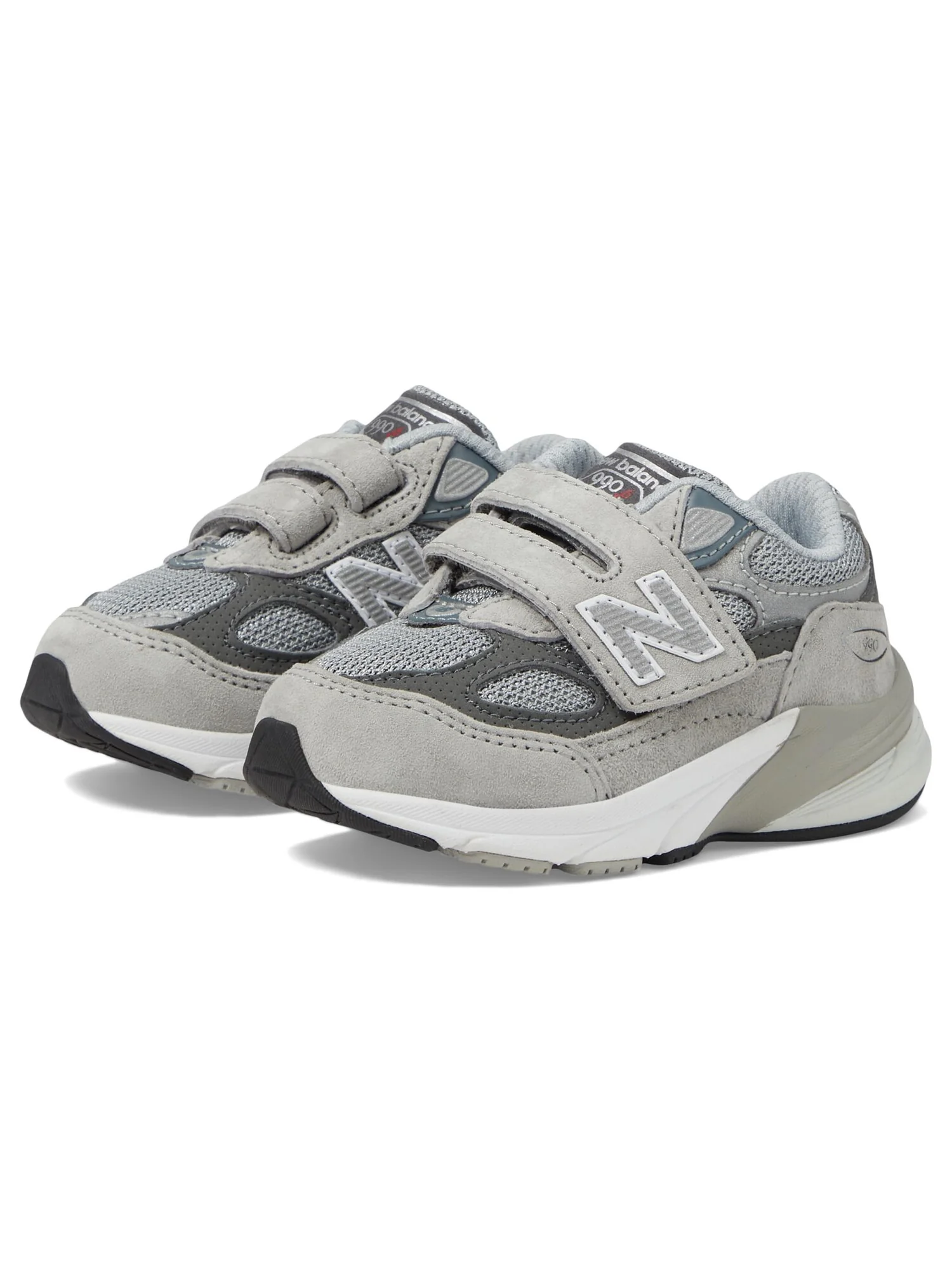 Кроссовки New Balance Kids 990v6 (Infant/Toddler/Little Kid) — изображение 3 из 6, серебристый