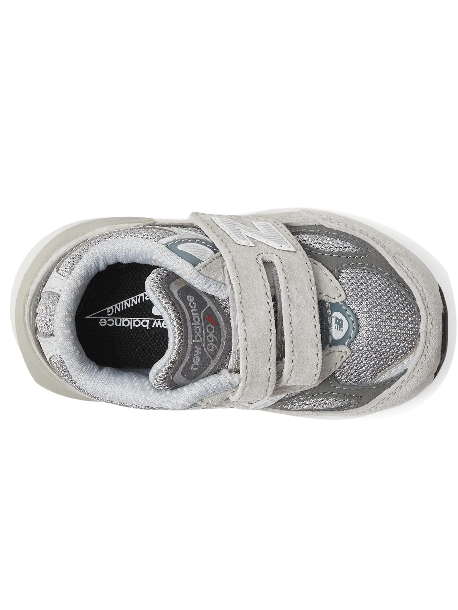 Кроссовки New Balance Kids 990v6 (Infant/Toddler/Little Kid) — изображение 6 из 6, серебристый