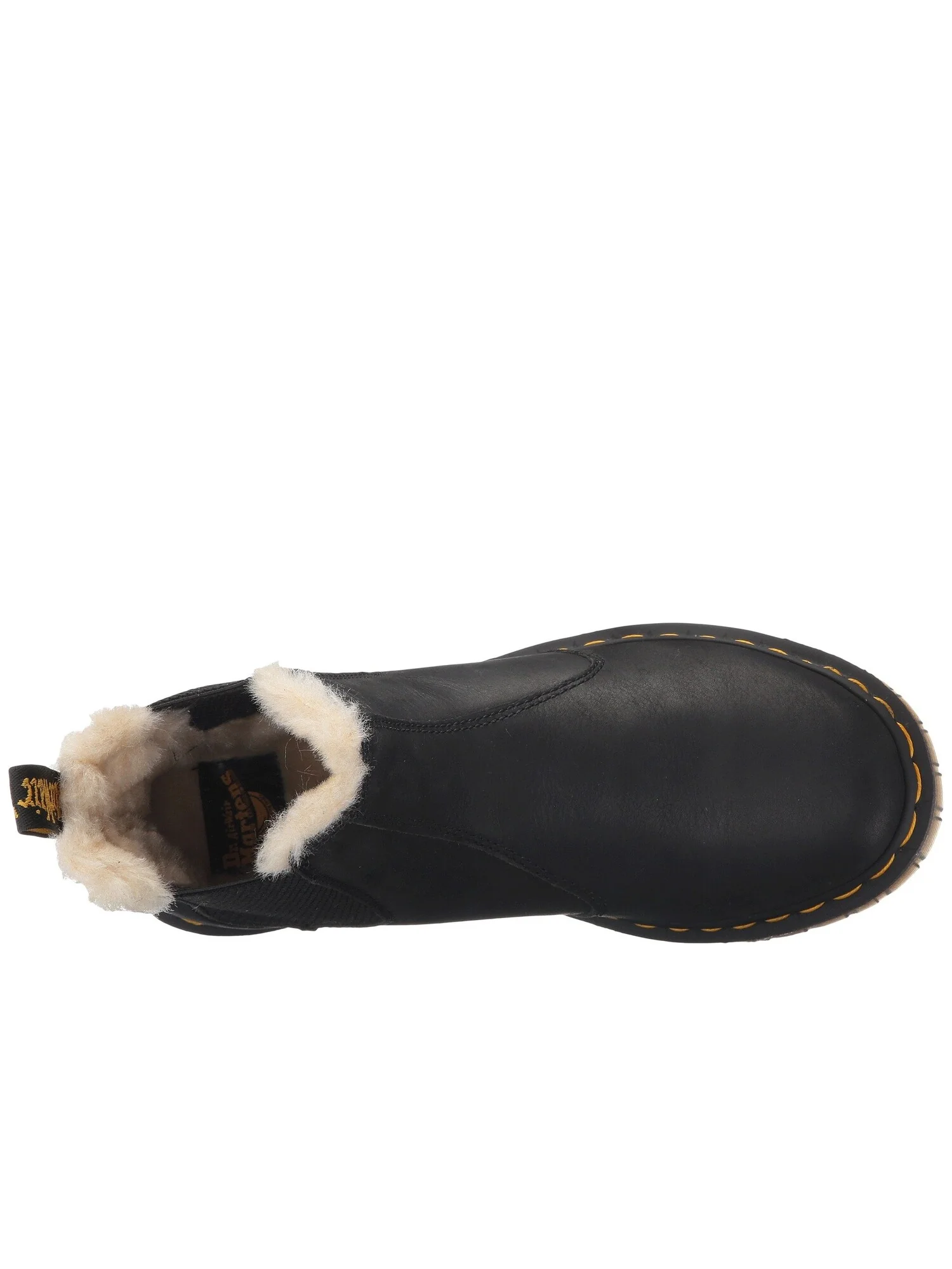 Ботинки меховые Dr. Martens Leonore — изображение 2 из 4, черный