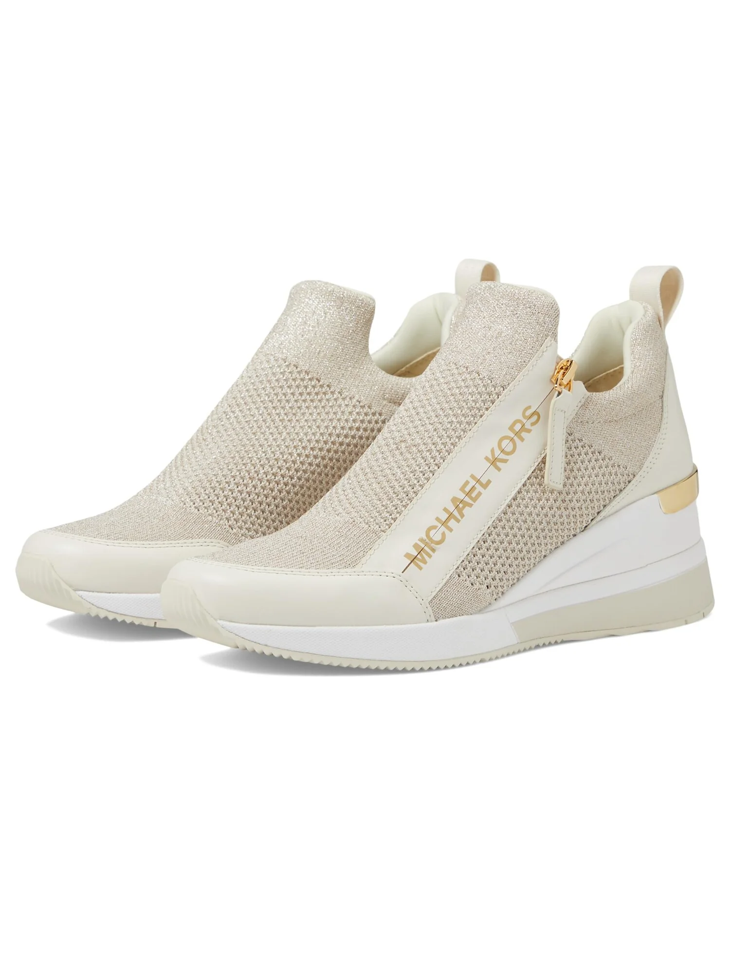 Кроссовки MICHAEL Michael Kors Willis Wedge Trainer — изображение 2 из 6, шампань