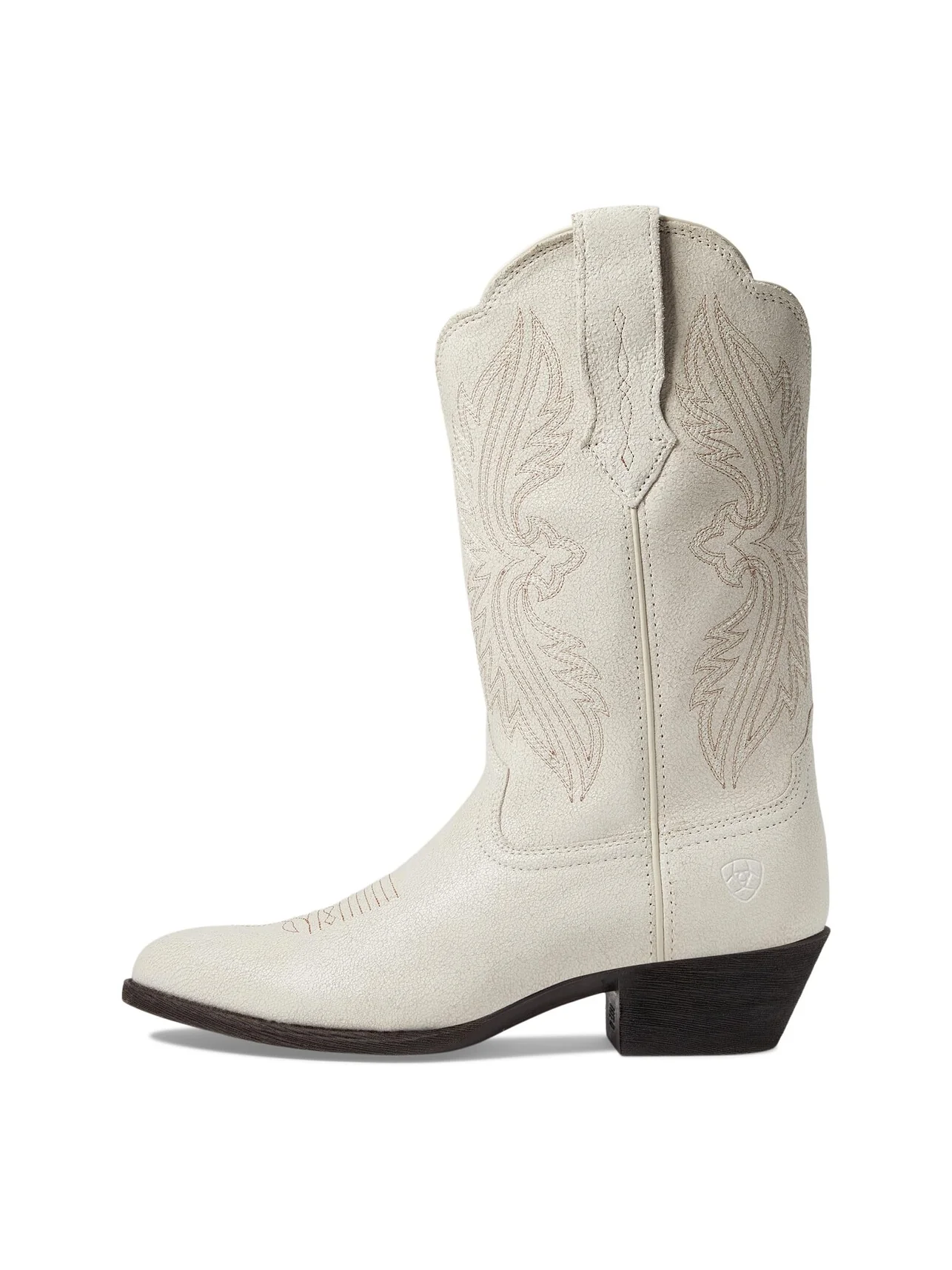 Сапоги женские Ariat Heritage R Toe Stretch Fit ковбойские с вышивкой — изображение 2 из 6, белый