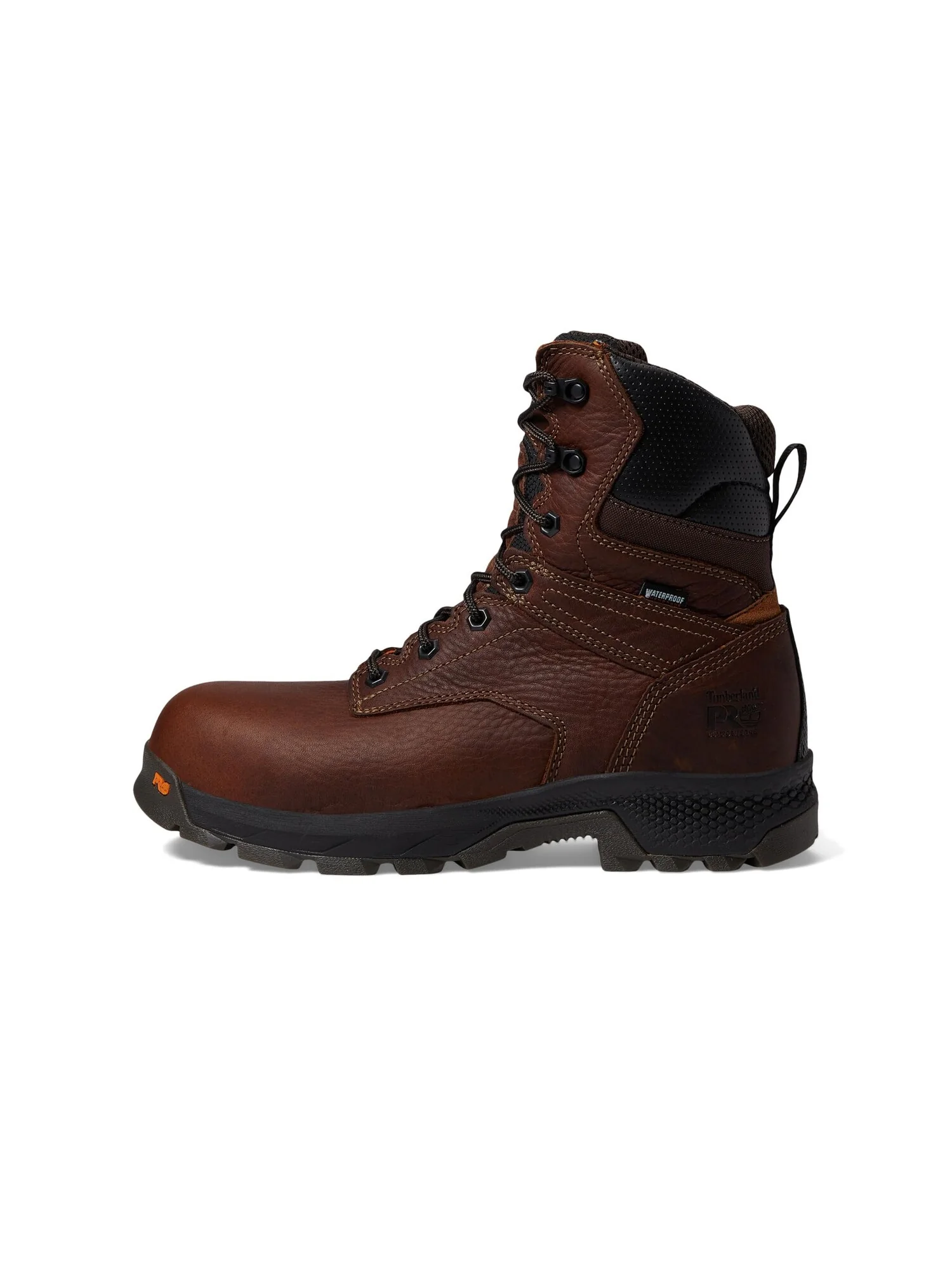 Ботинки мужские Timberland PRO Titan, водонепроницаемые с композитным носком — изображение 2 из 6, коричневый