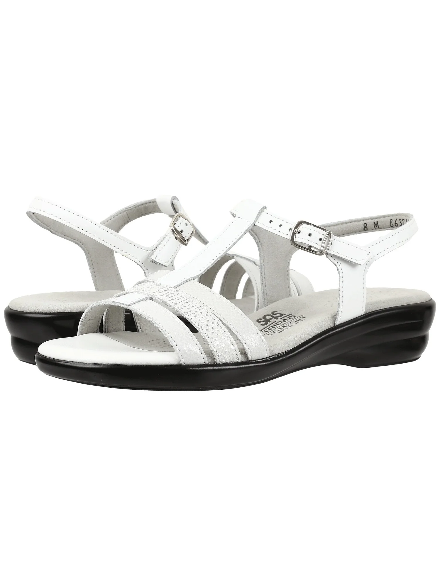 Сандалии SAS Capri Ankle Strap — изображение 3 из 4, белый мульти