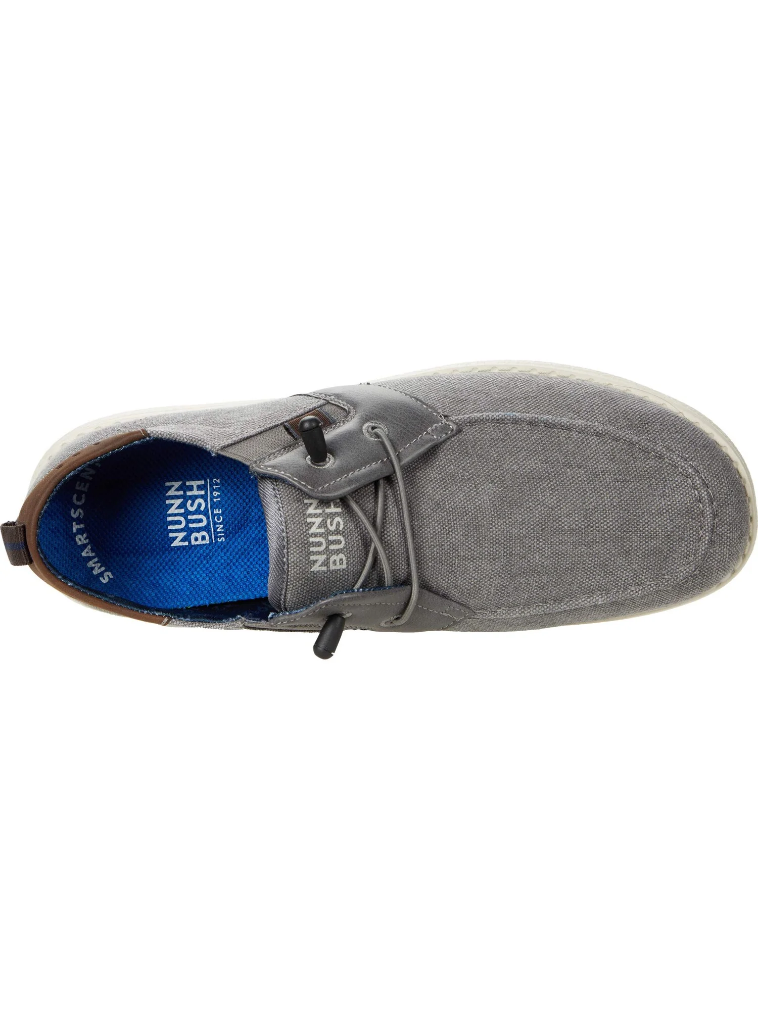Лоферы Nunn Bush Brewski Moc Toe Slip-on with Elastic Bungee — изображение 3 из 4, серый