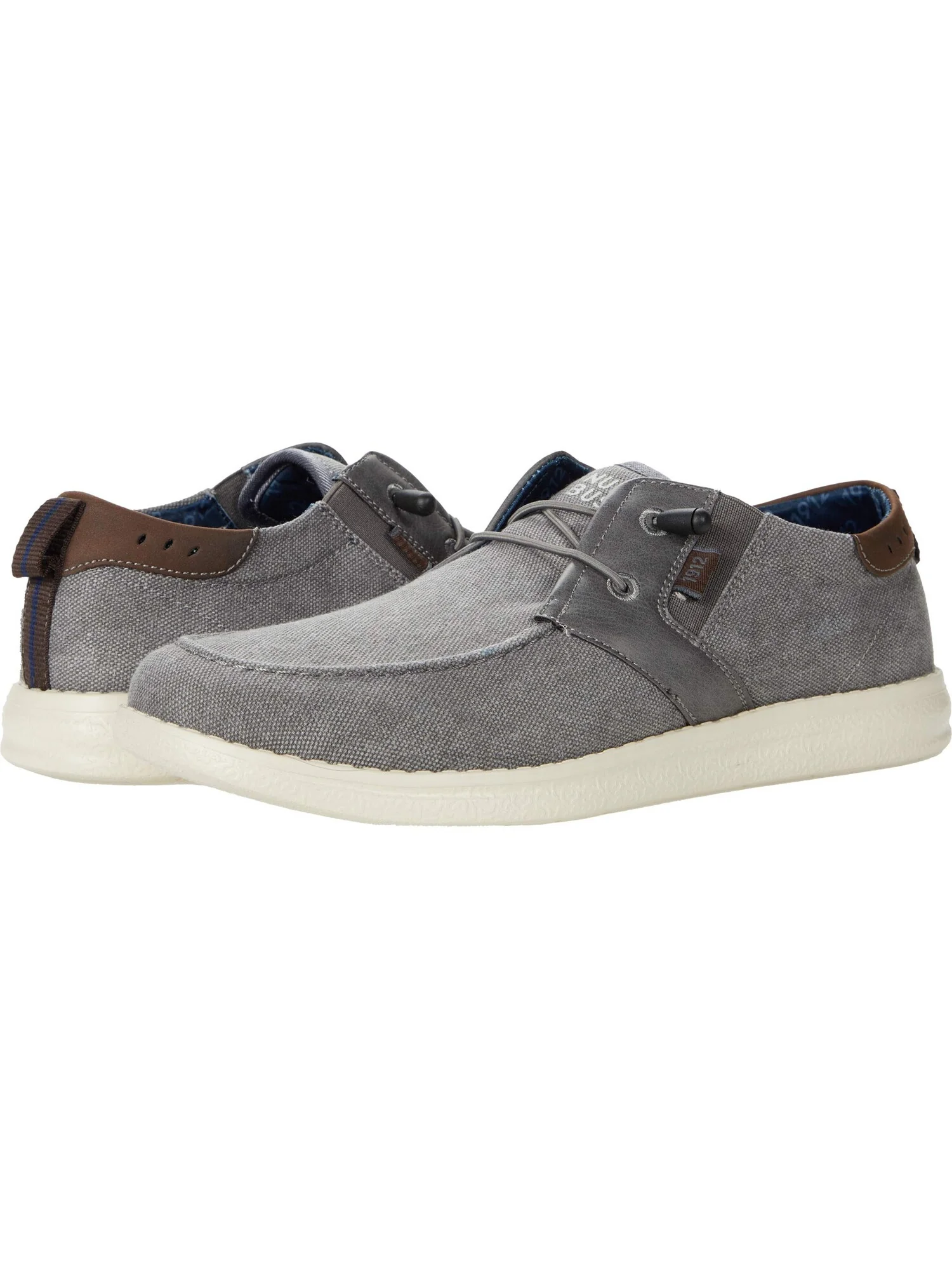 Лоферы Nunn Bush Brewski Moc Toe Slip-on with Elastic Bungee — изображение 4 из 4, серый