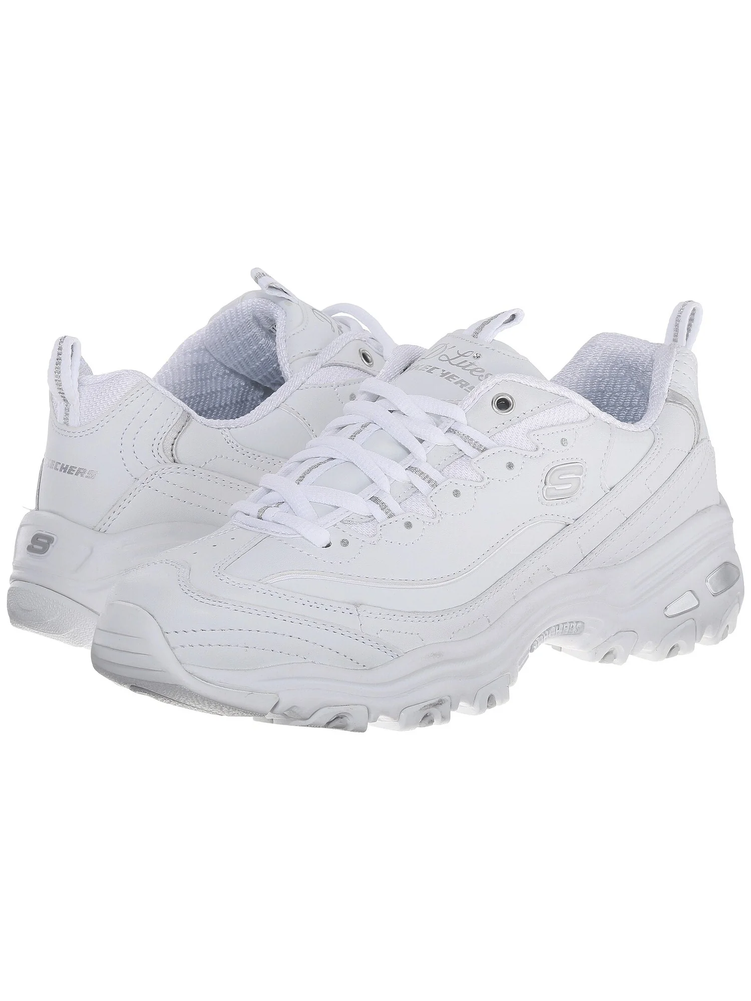 Белые кроссовки Skechers D'Lites Fresh Start