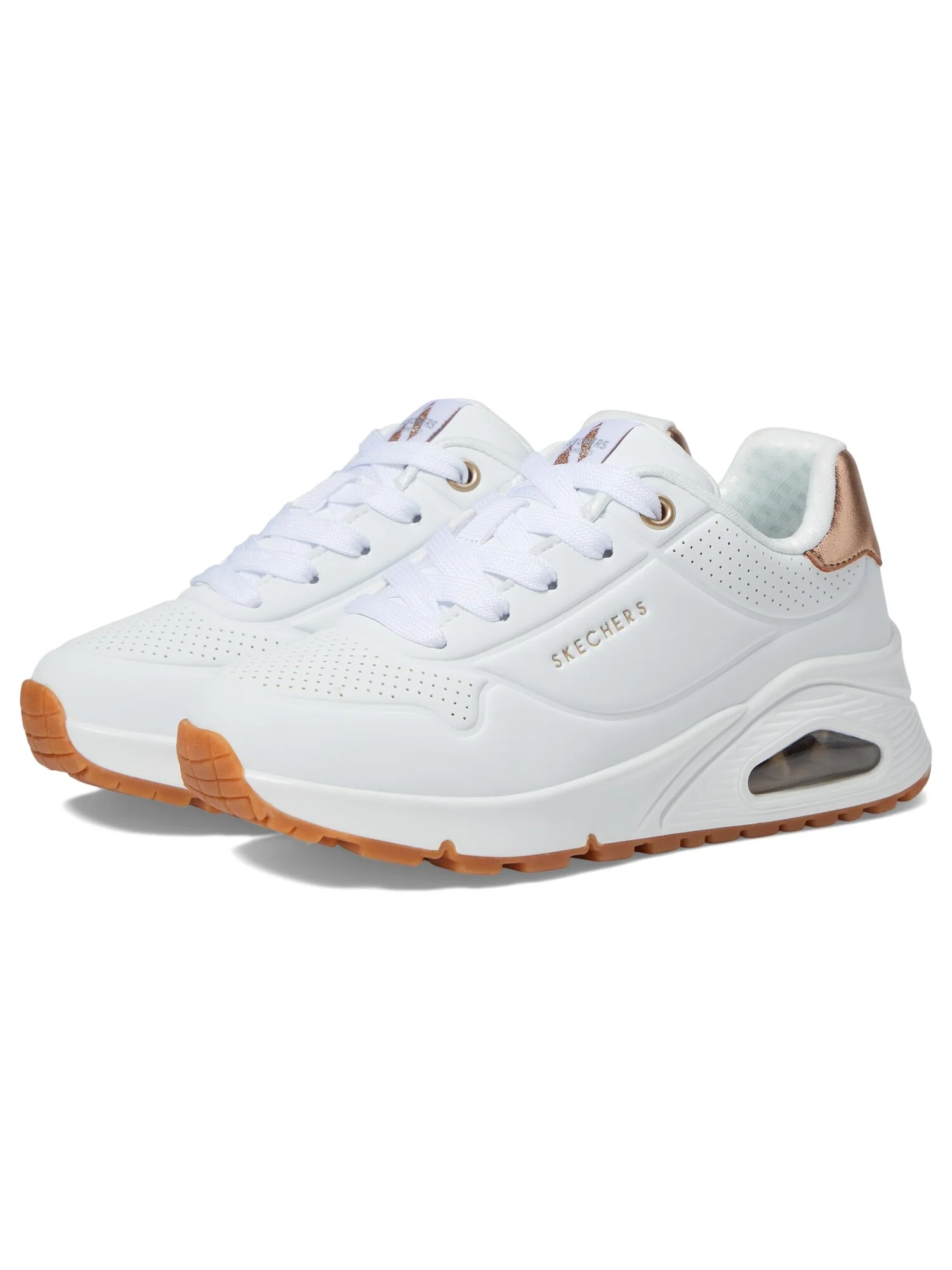 Кроссовки SKECHERS KIDS Uno Gen1 - Shimmer Away 310545L (Little Kid/Big Kid) — изображение 5 из 6, белый