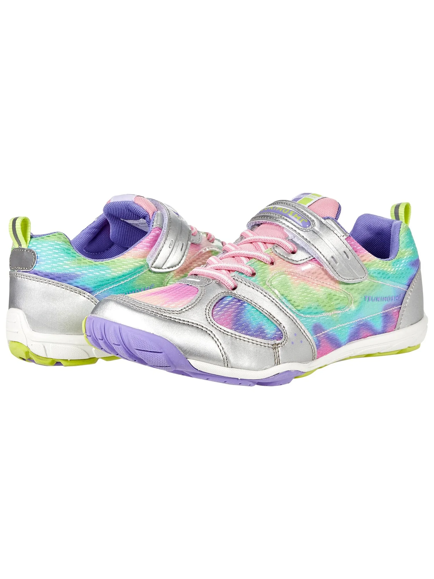 Кроссовки Tsukihoshi Kids Mako H&L 2 (Little Kid/Big Kid) — изображение 2 из 6, серебряный