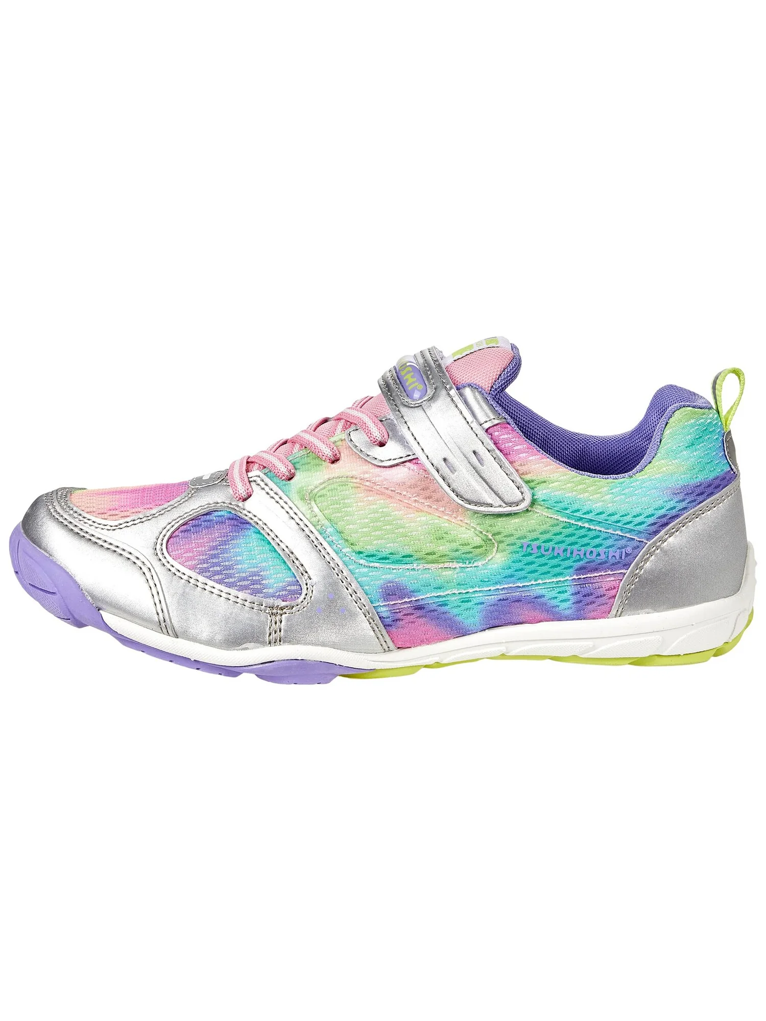 Кроссовки Tsukihoshi Kids Mako H&L 2 (Little Kid/Big Kid) — изображение 4 из 6, серебряный