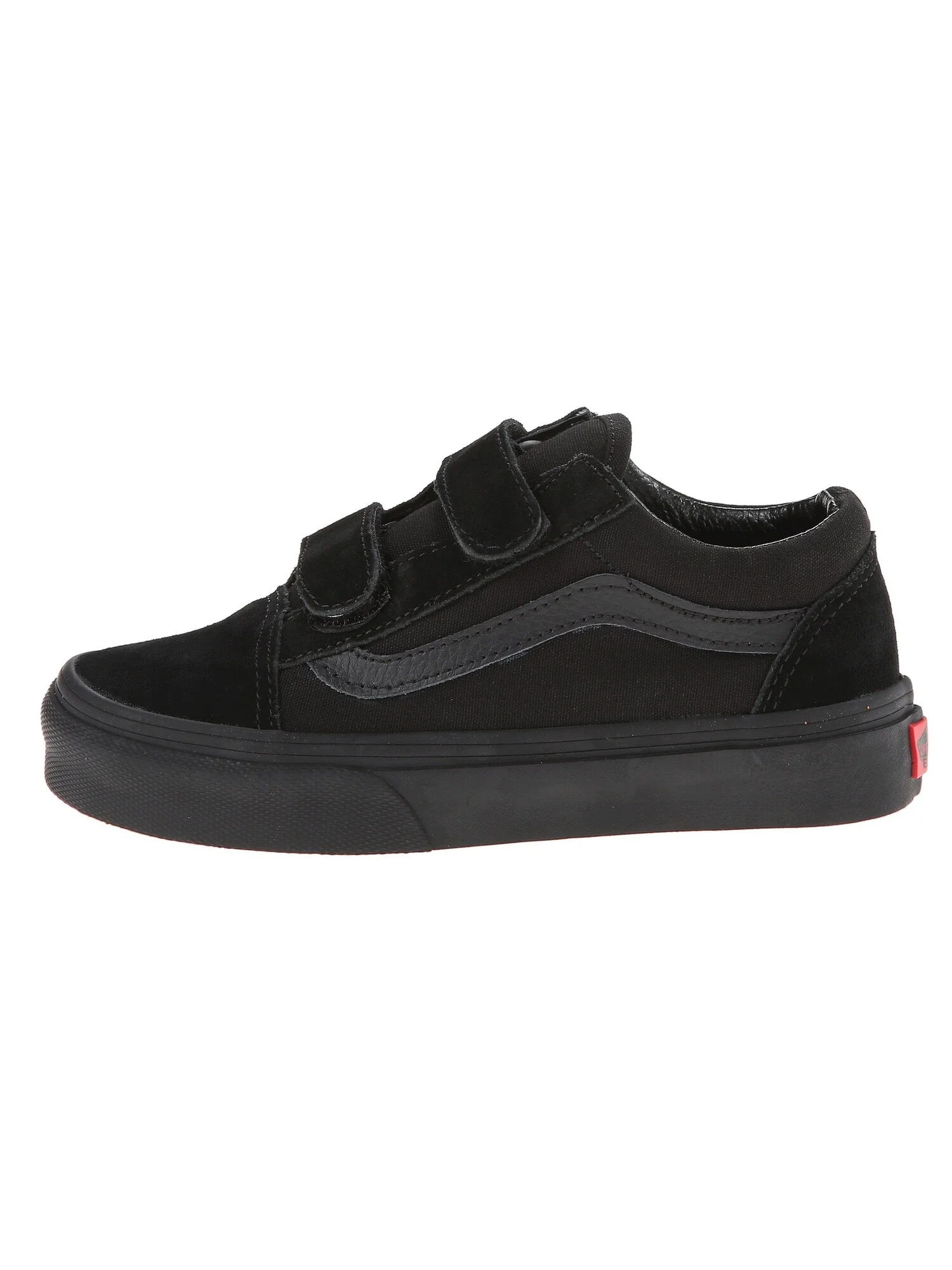 Кроссовки Vans Kids Old Skool V (Little Kid/Big Kid) — изображение 2 из 7, черный
