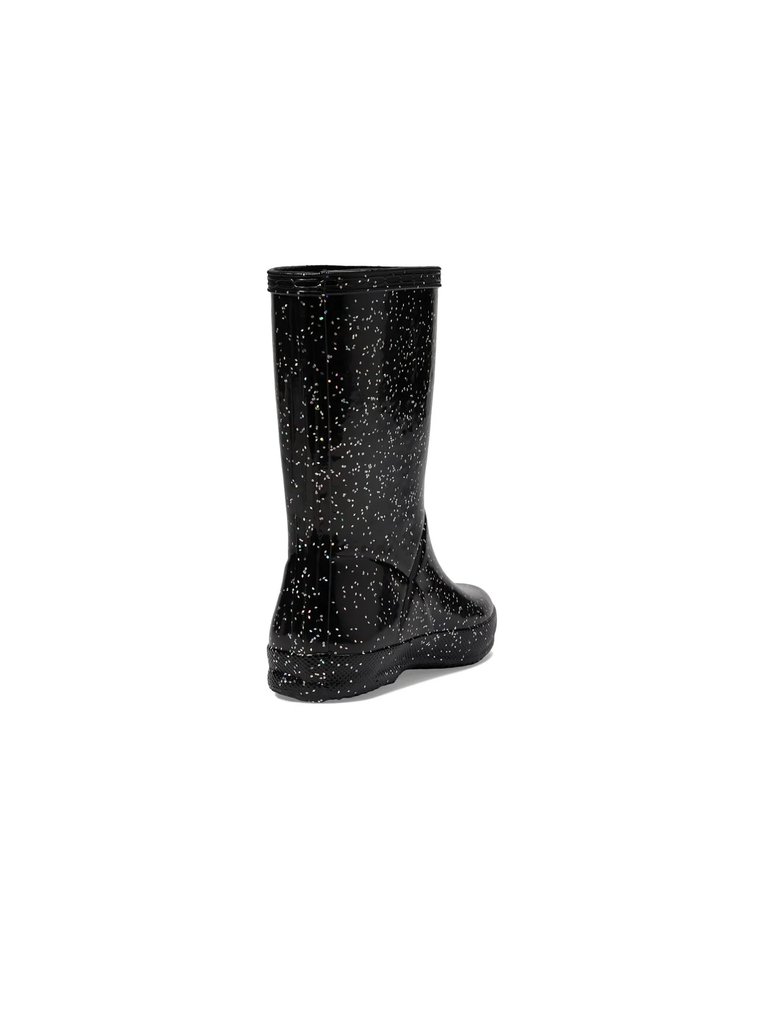 Ботинки Hunter Kids Original First Classic Giant Glitter Wellington Boots (Toddler/Little Kid) — изображение 6 из 6, черный