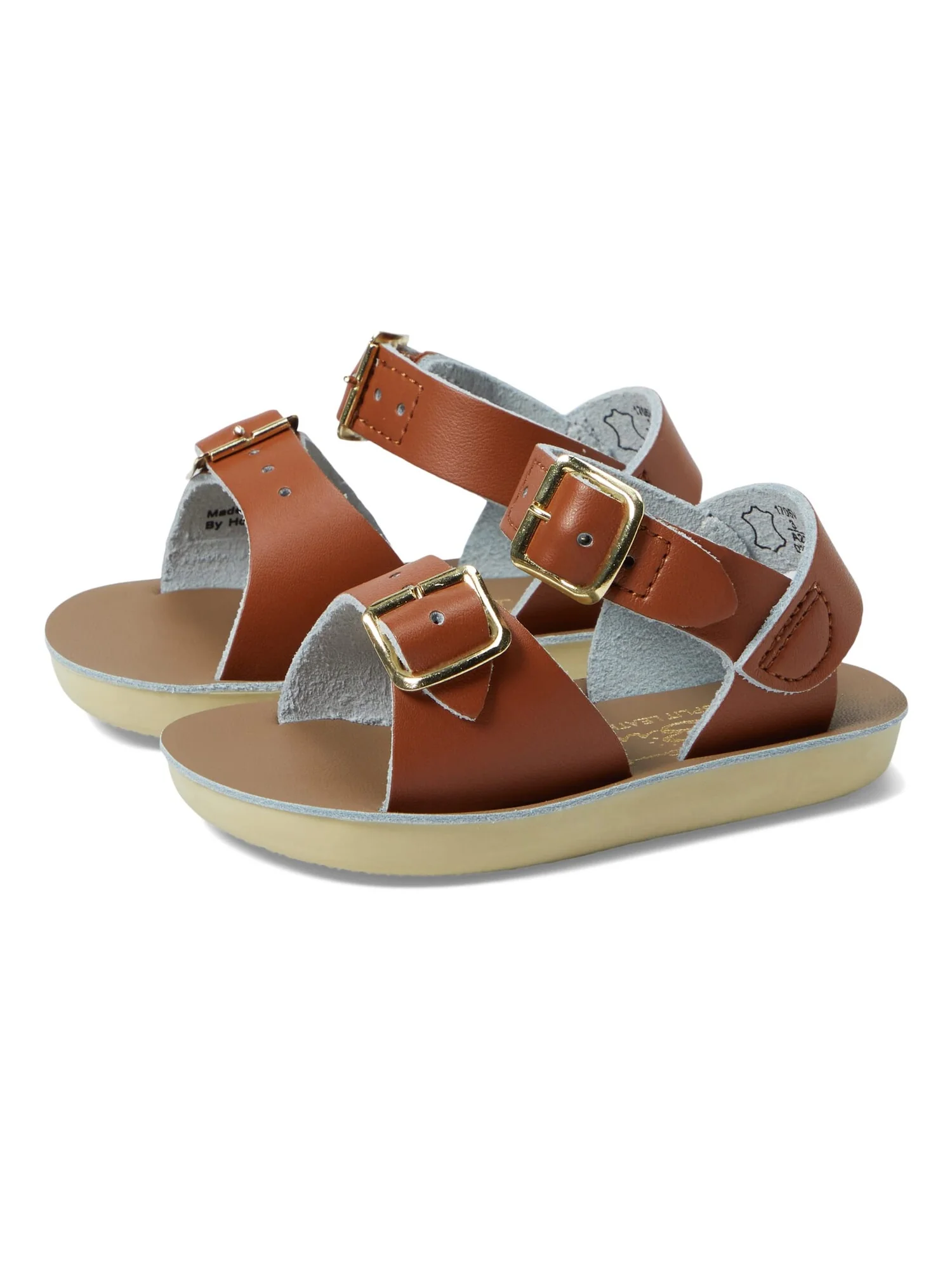 Сандалии Salt Water Sandal by Hoy Shoes Surfer Hook & Loop (Toddler/Little Kid) — изображение 1 из 5, бежевый