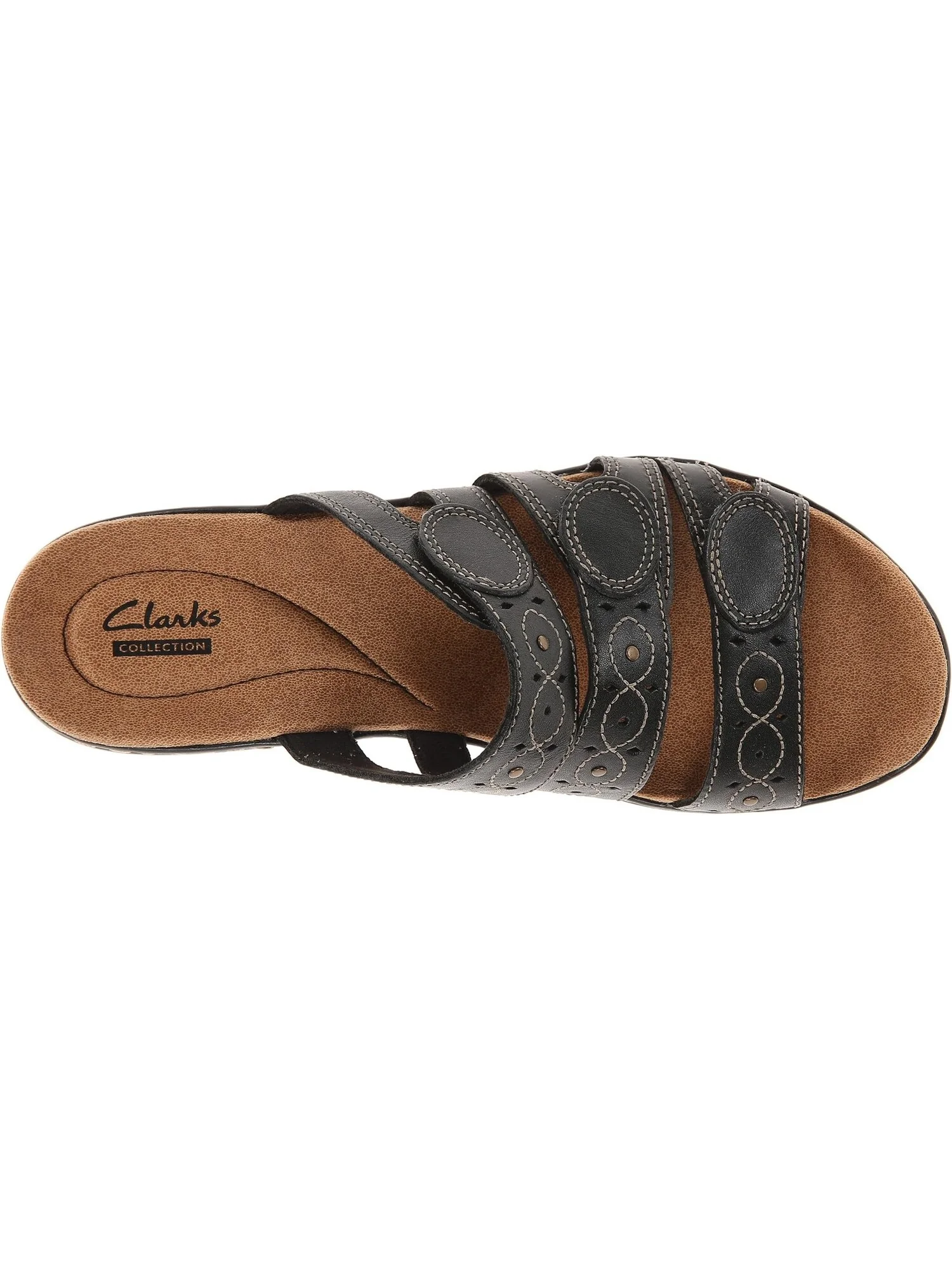 Сандалии на плоской подошве Leisa Cacti Q Clarks — изображение 2 из 7, черный