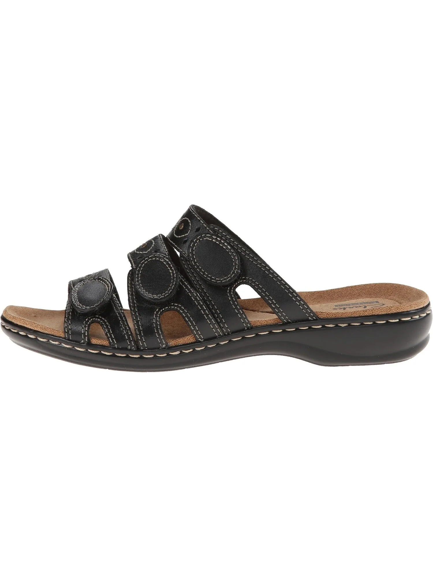 Сандалии на плоской подошве Leisa Cacti Q Clarks — изображение 4 из 7, черный