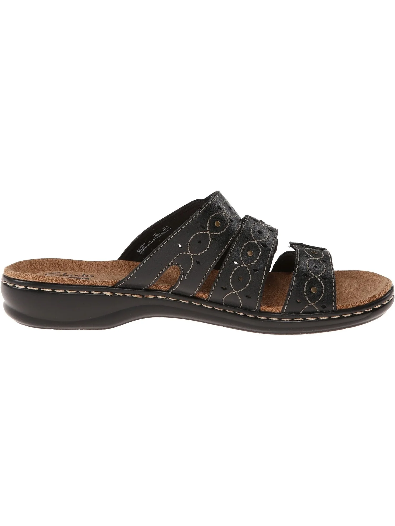 Сандалии на плоской подошве Leisa Cacti Q Clarks — изображение 6 из 7, черный