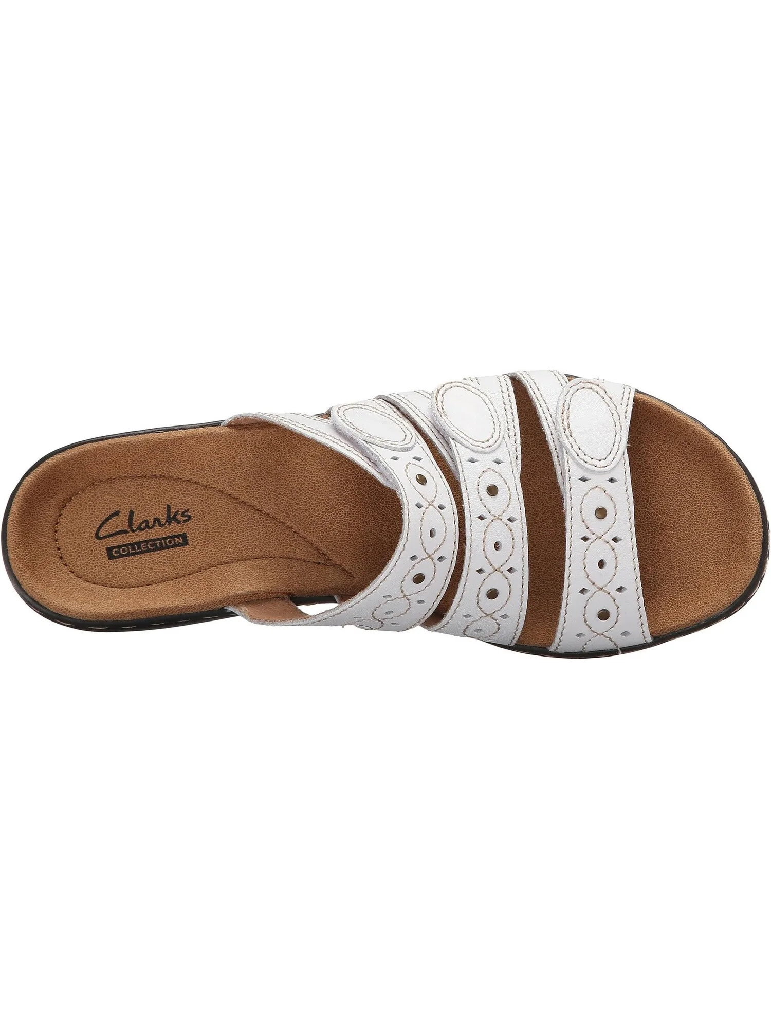 Сандалии на плоской подошве Leisa Cacti Q Clarks — изображение 2 из 7, белый