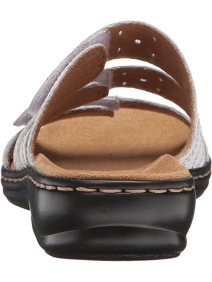 Сандалии на плоской подошве Leisa Cacti Q Clarks — изображение 5 из 7, белый