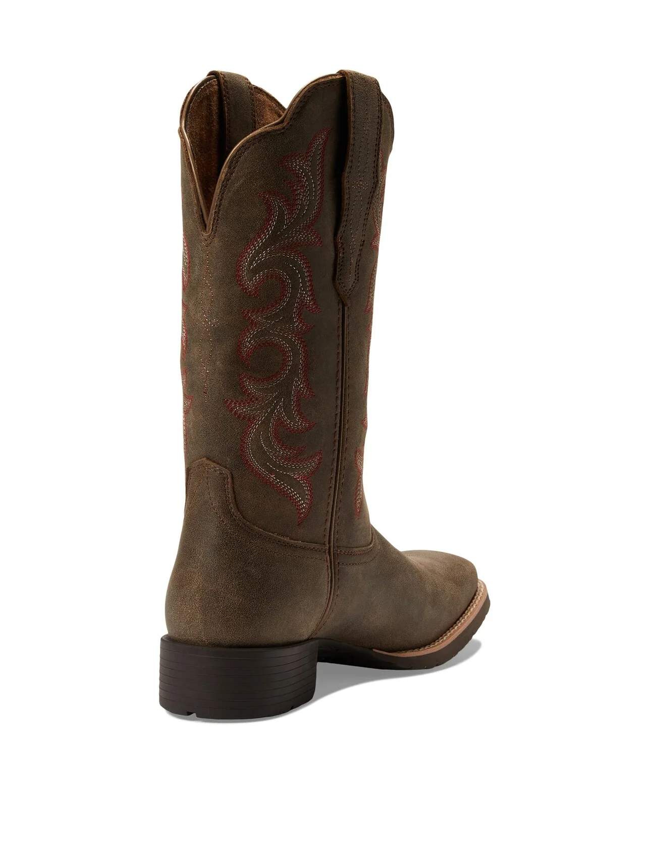 Сапоги женские Ariat Hybrid Rancher Stretch Fit ковбойские с вышивкой — изображение 3 из 6, коричневый