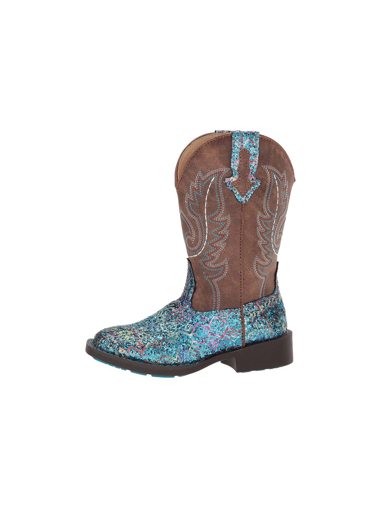Ботинки Roper Kids Glitter Aztec (Toddler/Little Kid) — изображение 3 из 7, синий