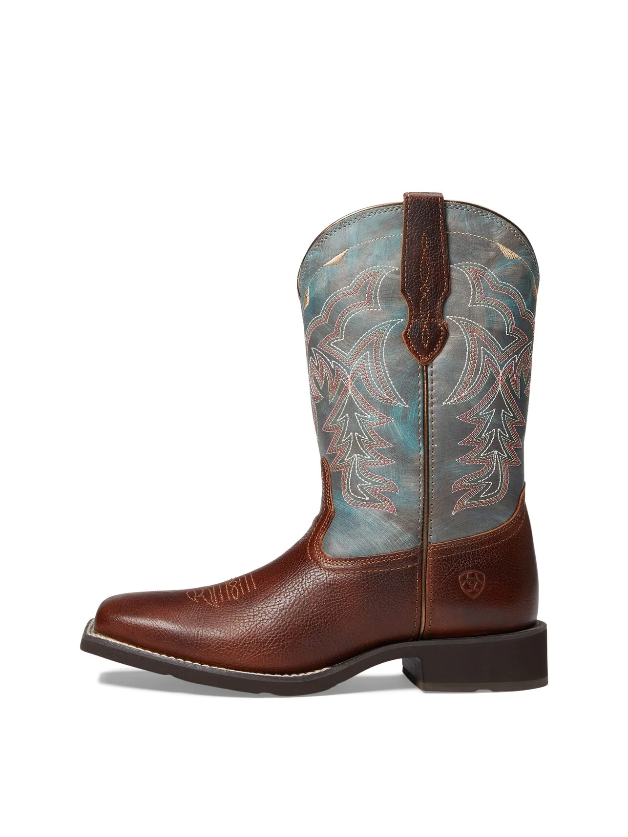 Сапоги женские Ariat Delilah ковбойские с вышивкой — изображение 5 из 5, коричневый/синий
