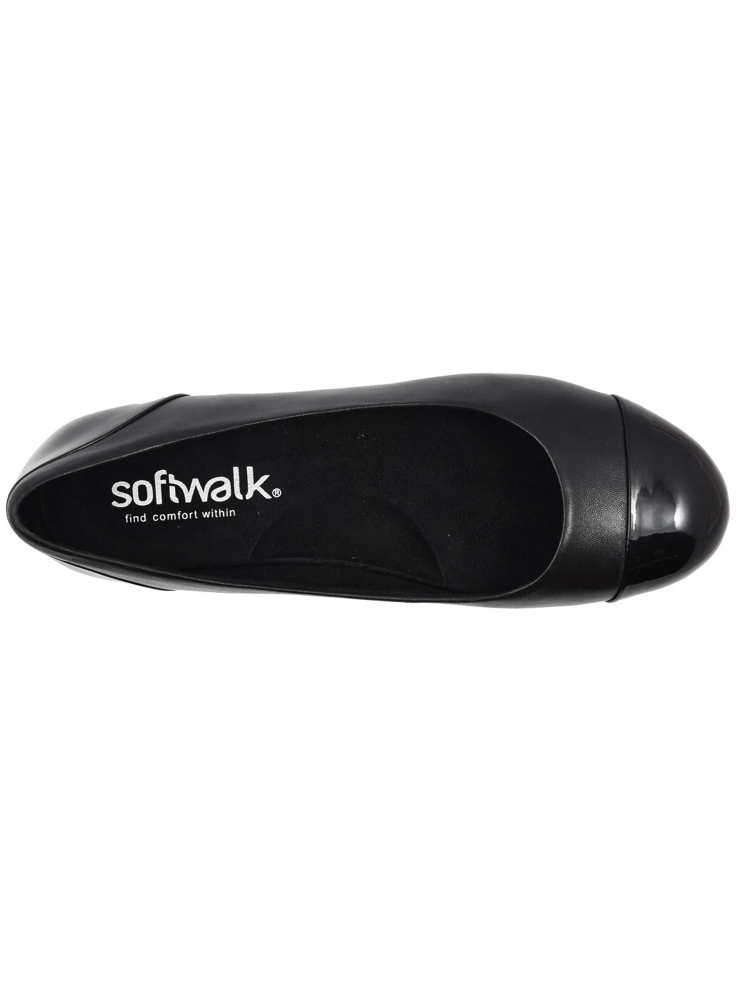 Обувь на низком каблуке SoftWalk Sonoma Cap Toe — изображение 7 из 7, черный