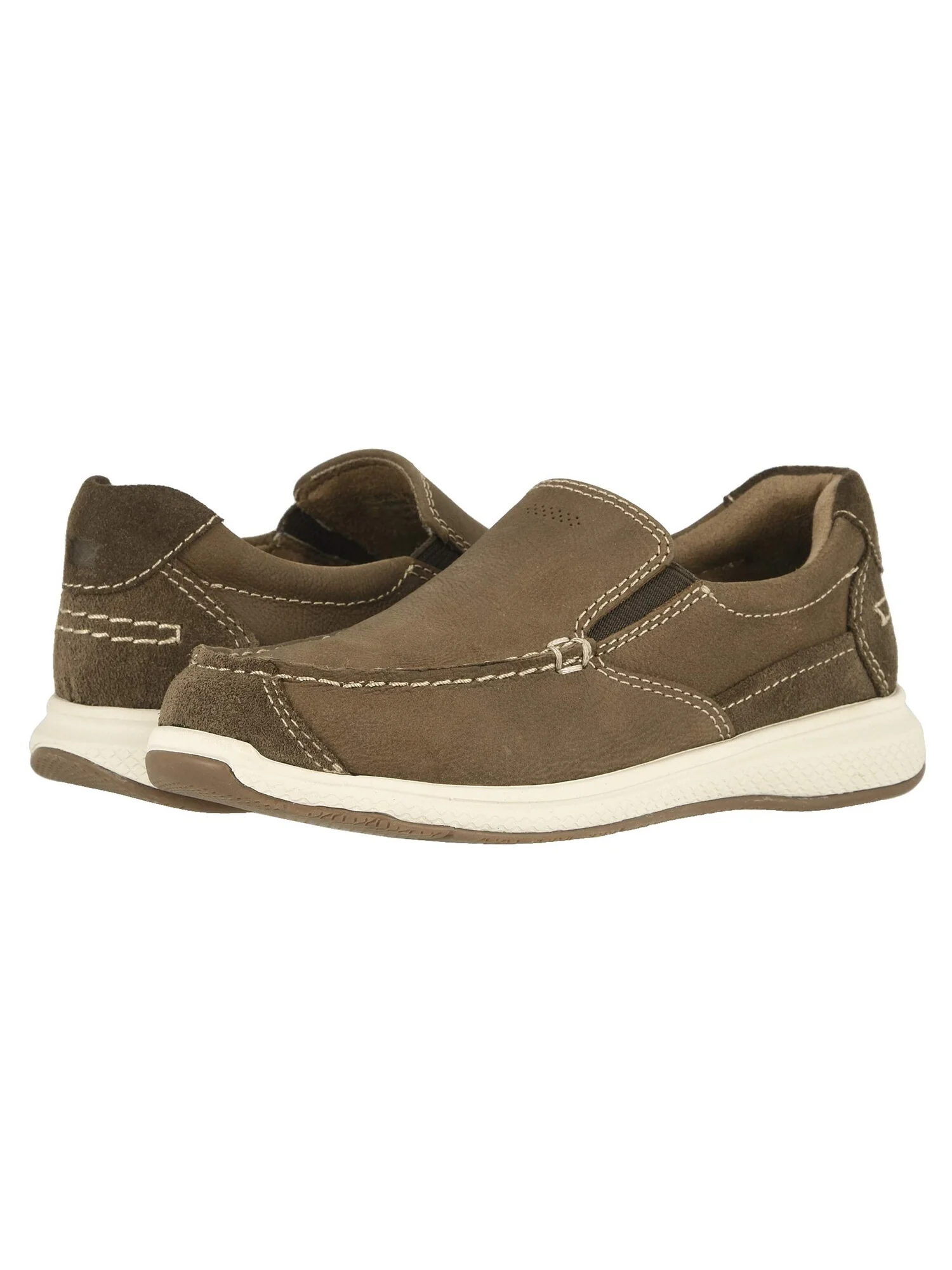 Лоферы Florsheim Kids Great Lakes Moc Slip, Jr. (Toddler/Little Kid/Big Kid) — изображение 4 из 7, каменный