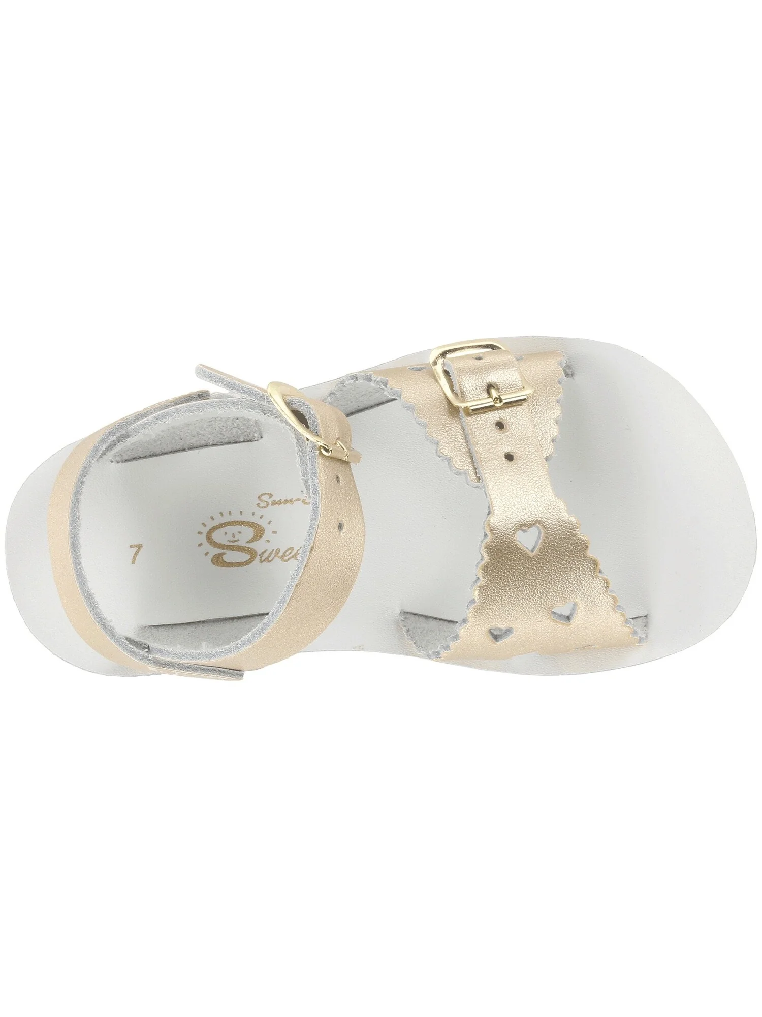 Сандалии Salt Water Sandal by Hoy Shoes Sun-San - Sweetheart (Toddler/Little Kid) — изображение 3 из 7, золото