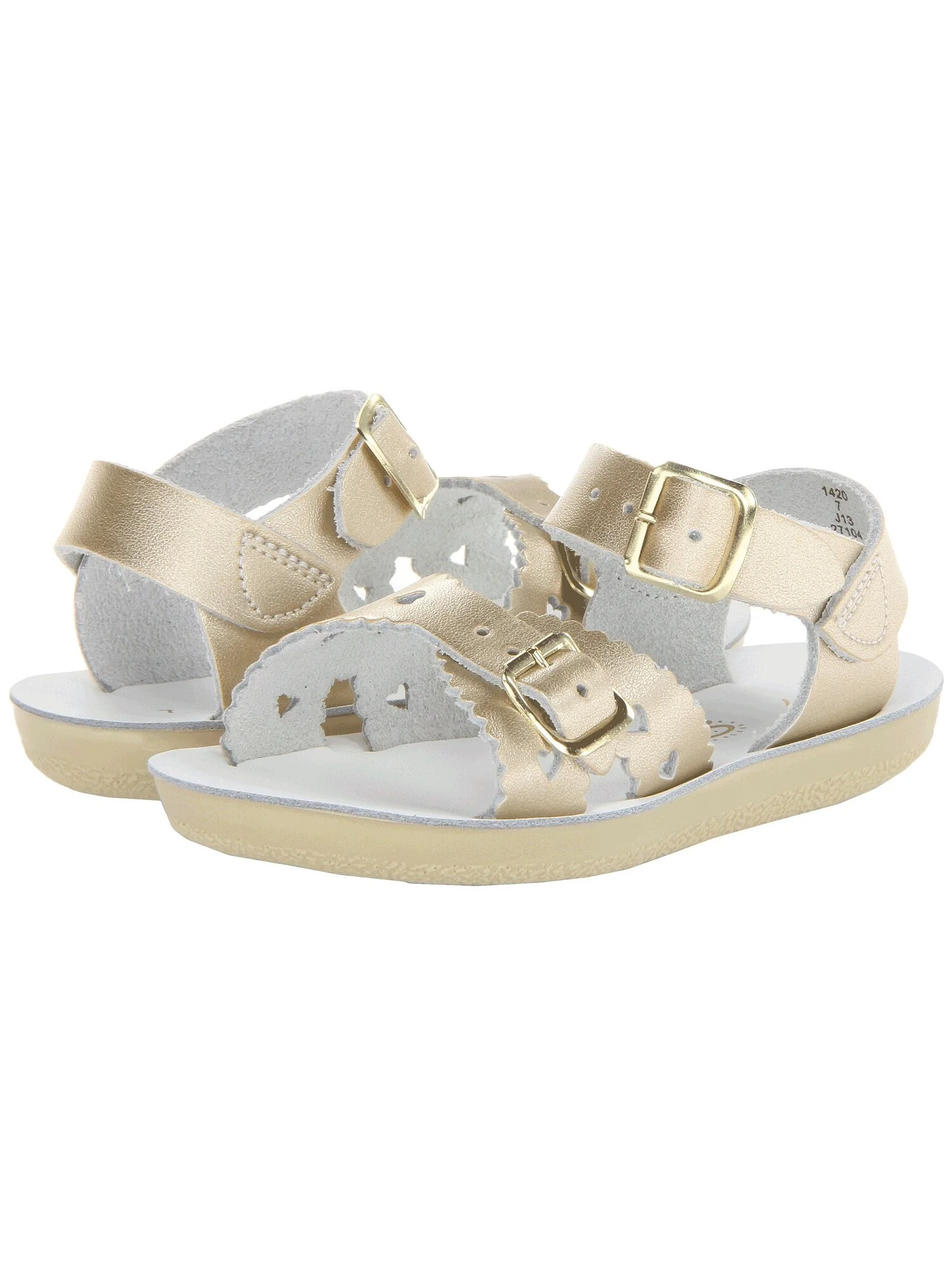 Сандалии Salt Water Sandal by Hoy Shoes Sun-San - Sweetheart (Toddler/Little Kid) — изображение 7 из 7, золото
