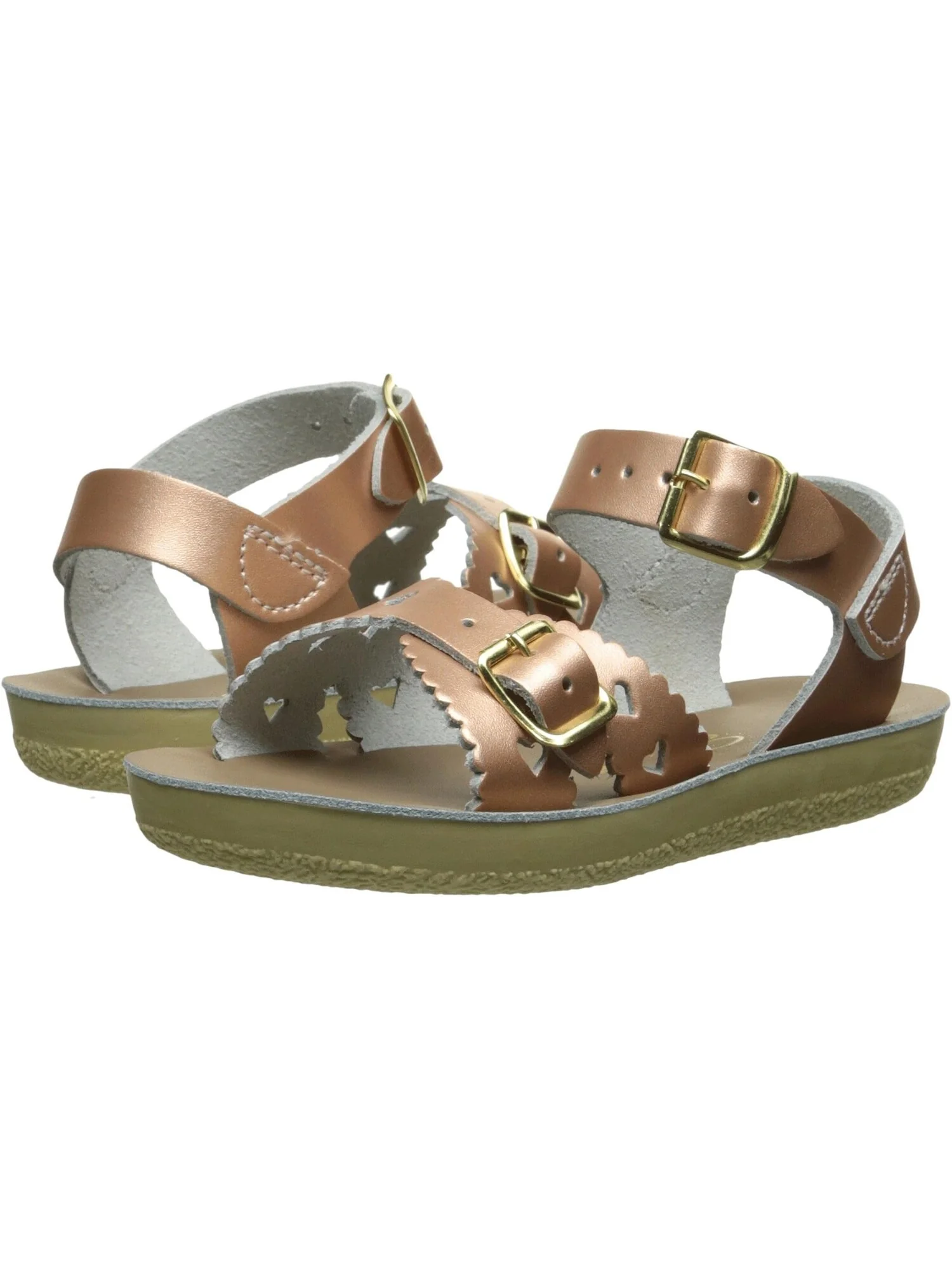 Сандалии на плоской подошве Sun-San - Sweetheart Salt Water Sandal by Hoy Shoes — изображение 1 из 7, розовый золотистый